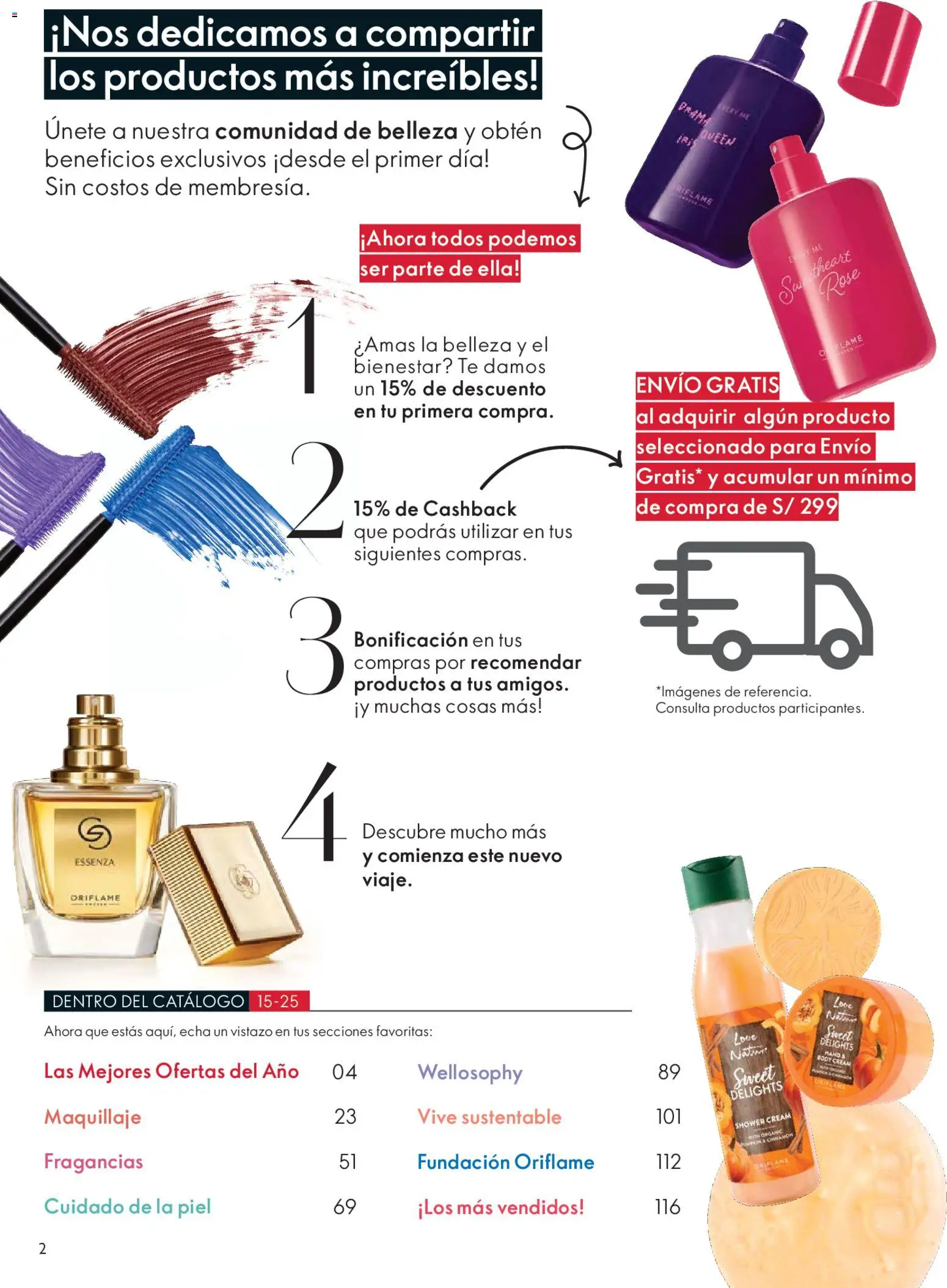 Catálogo Oriflame válido desde 25.10.2025 | Página: 2 | Productos: Té, Maquillaje