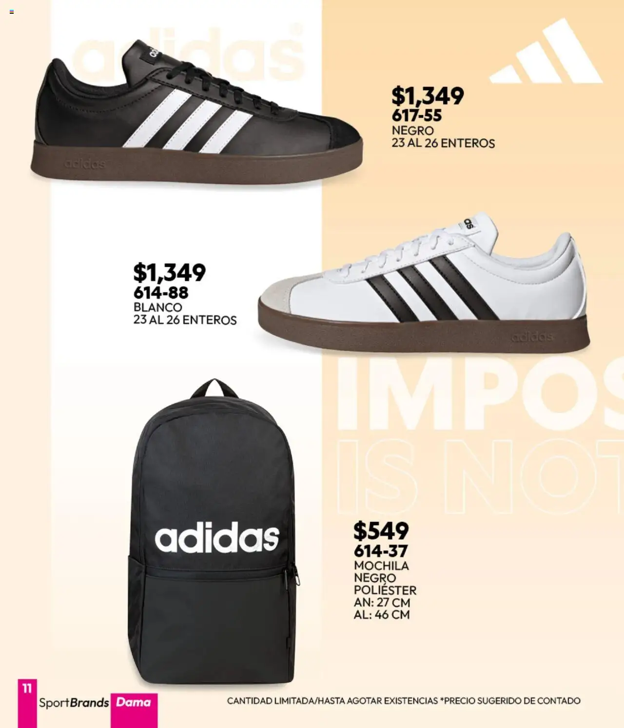 Nuevas ofertas de Cklass válidas en toda la República Mexicana desde el 16.09.2025. ¡Encuentra las mejores ofertas en Cklass - Catálogo Invierno Sportbrands! | Página: 12 | Productos: Mochila