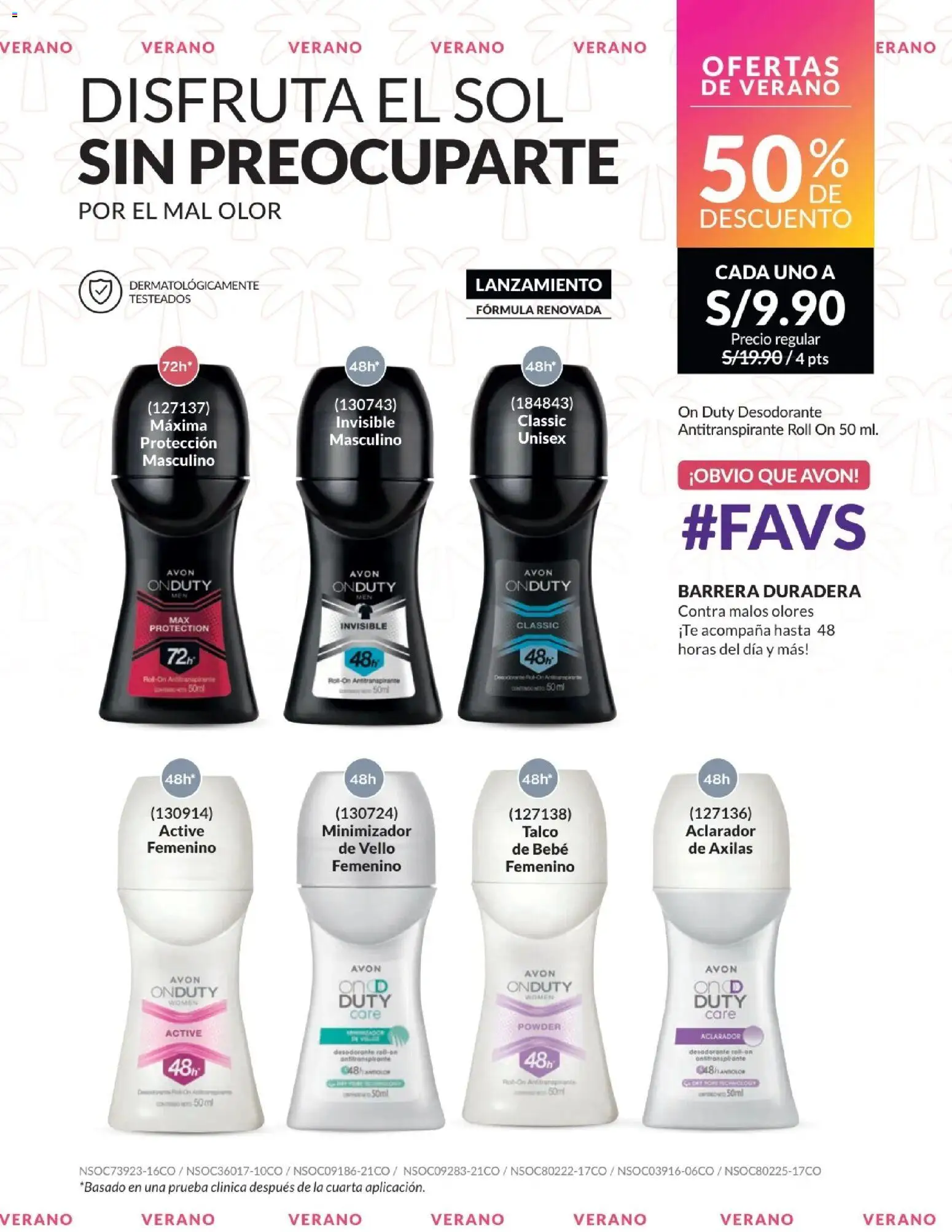 Catálogo Avon válido desde 01.01.2026 | Página: 238 | Productos: Desodorante, Antitranspirante