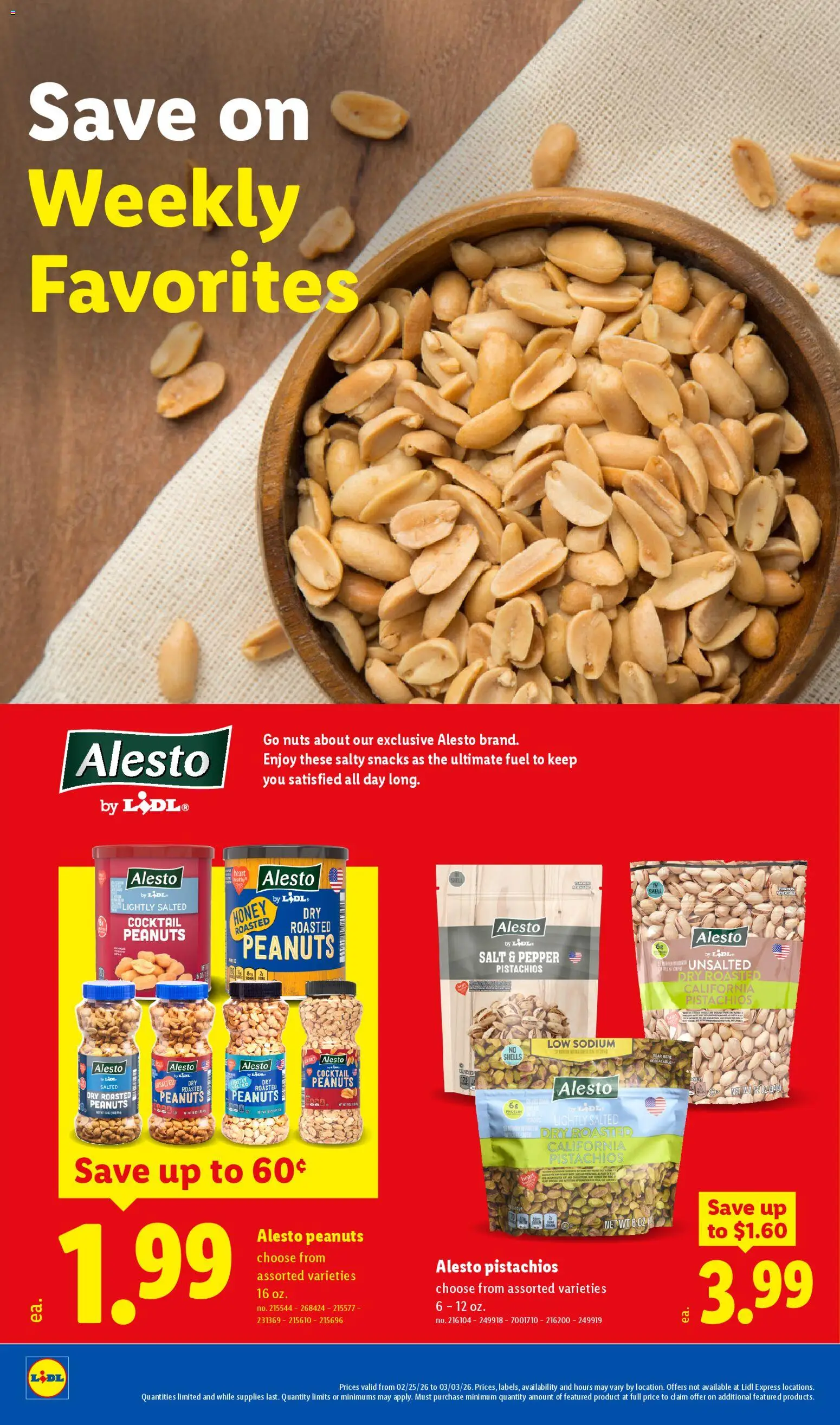 Lidl Weekly Ad - valid from 25.02.2026 | Page: 10 | Products: Nuts, Salt, Pepper