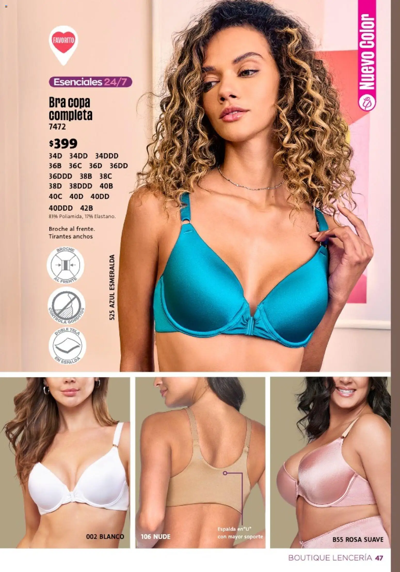 Nuevas ofertas de Ilusión válidas en toda la República Mexicana desde el 01.02.2026. ¡Encuentra las mejores ofertas en Ilusión catálogo Primavera! | Página: 49 | Productos: Tirantes, Lenceria