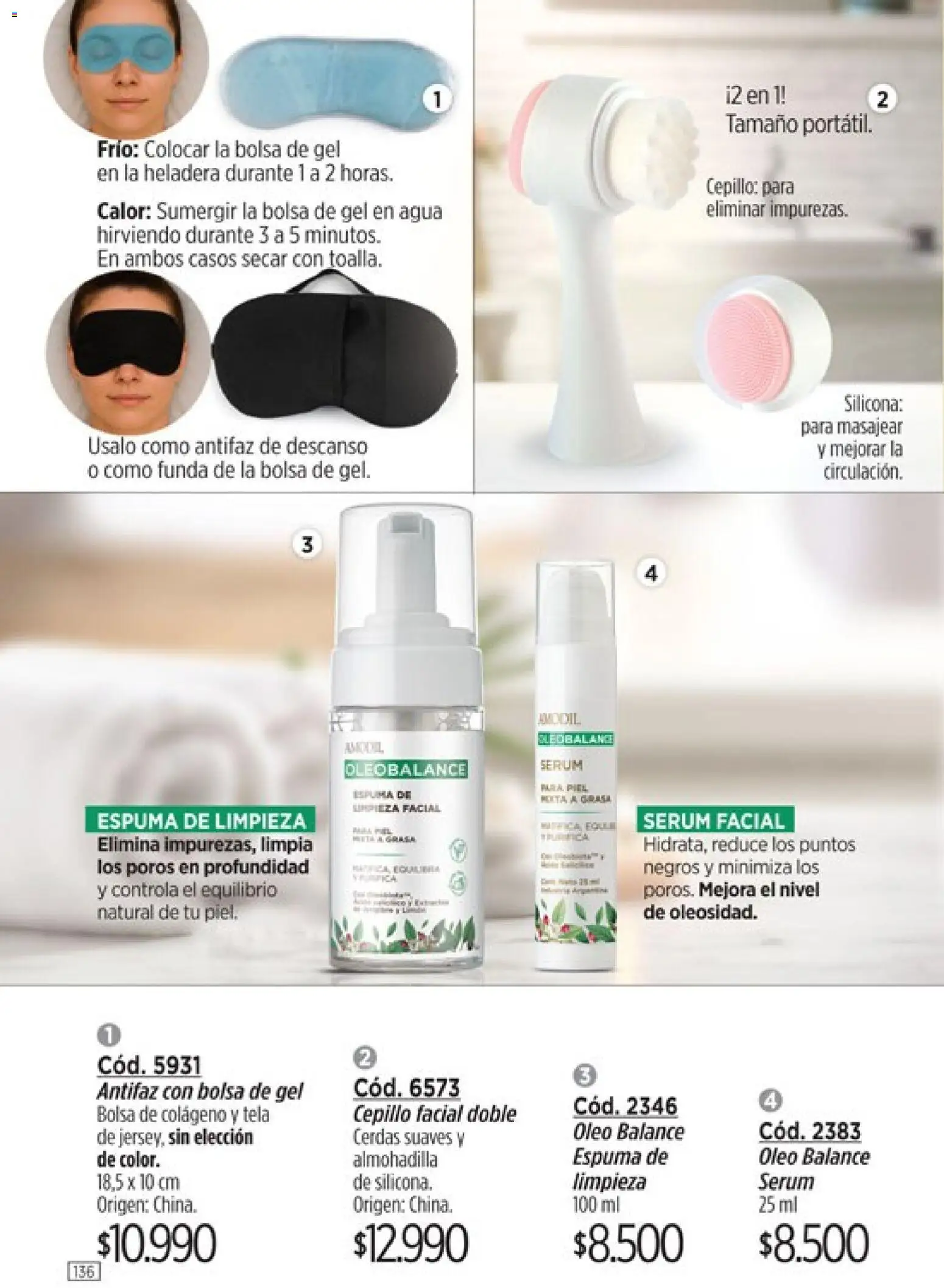 Catálogo Amodil Campaña 5 │ válido desde el 01.03.2026 | Página: 136 | Productos: Serum, Agua, Espuma, Heladera