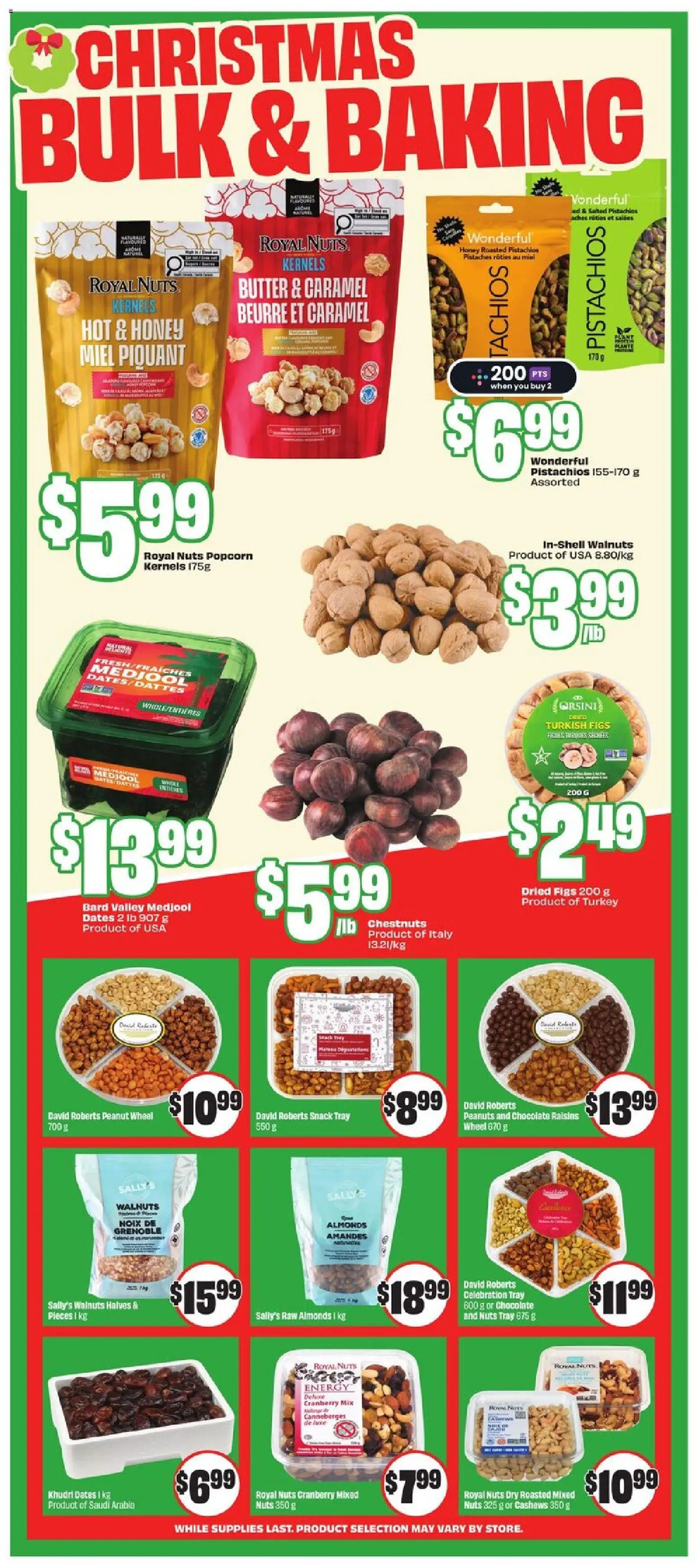 FreshCo flyer valid from 20.11.2025 | Page: 7 | Products: Nuts, Turkey, Bed, Chocolate