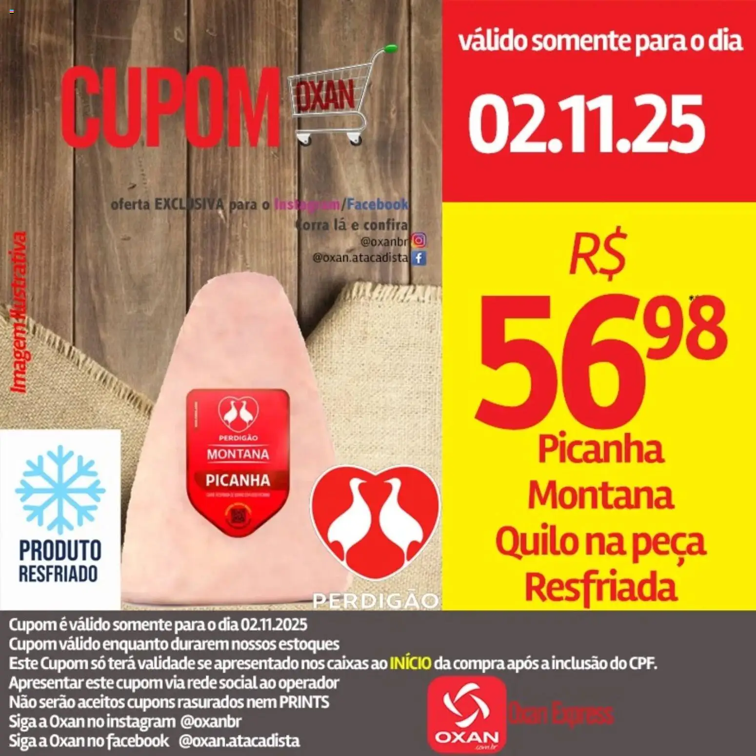 Oxan Atacadista Folheto - válido de 02.11.2025 | Página: 12 | Produtos: Montana picanha, Picanha