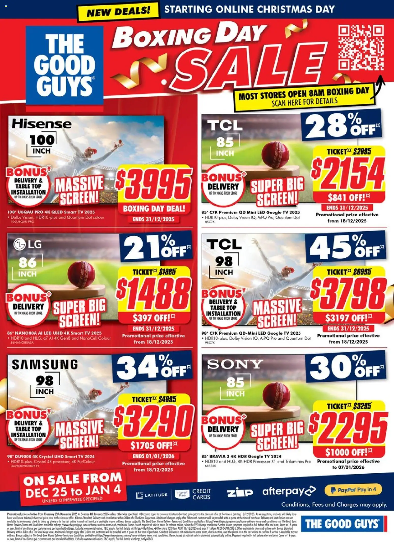 The Good Guys catalogue - valid from 24.12.2025 | Page: 2 | Products: Table, Phone, Tv, Screen