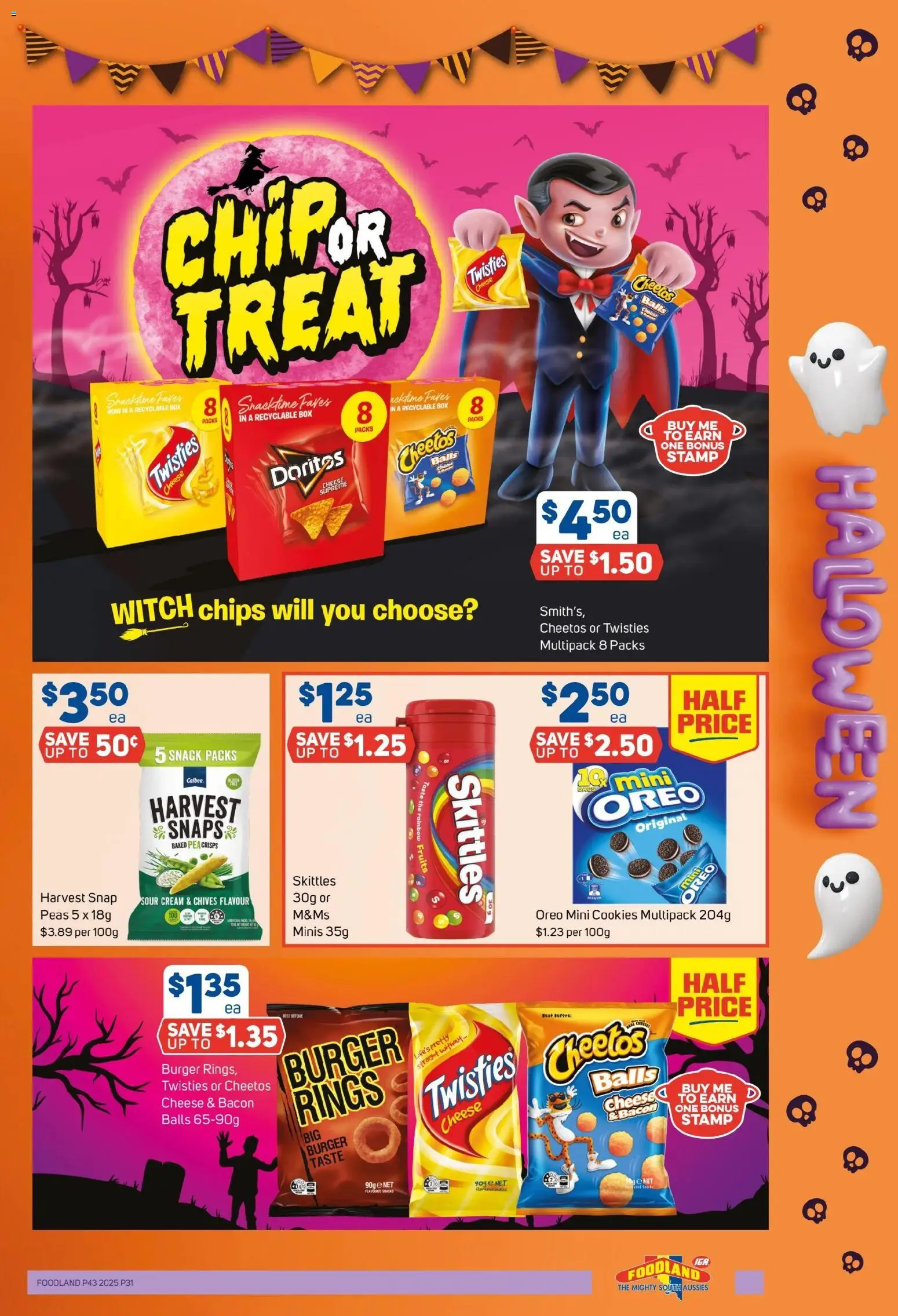 Foodland catalogue - valid from 29.09.2025 | Page: 31 | Products: Sour cream, Chips, Fruits, Pea