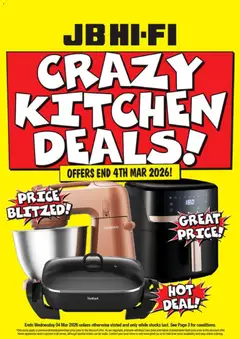 JB Hi-Fi  Crazy Kitchen Deals preview  - valid from 27.02.2026