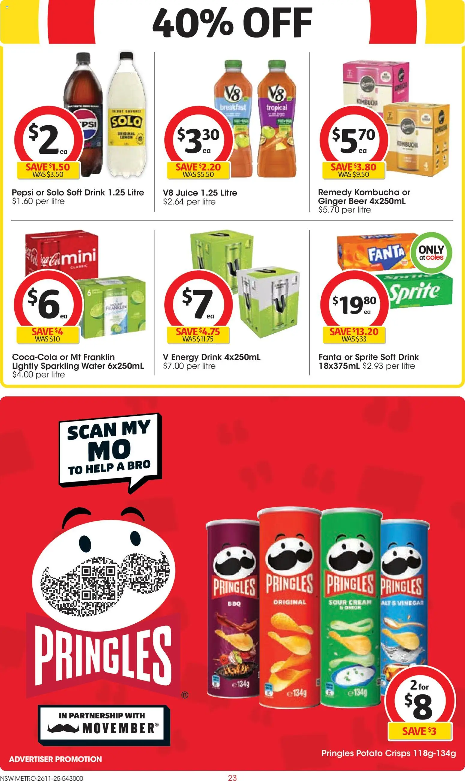 Coles catalogue - valid from 26.11.2025 | Page: 23 | Products: Energy drink, Ginger, Cream, Vinegar