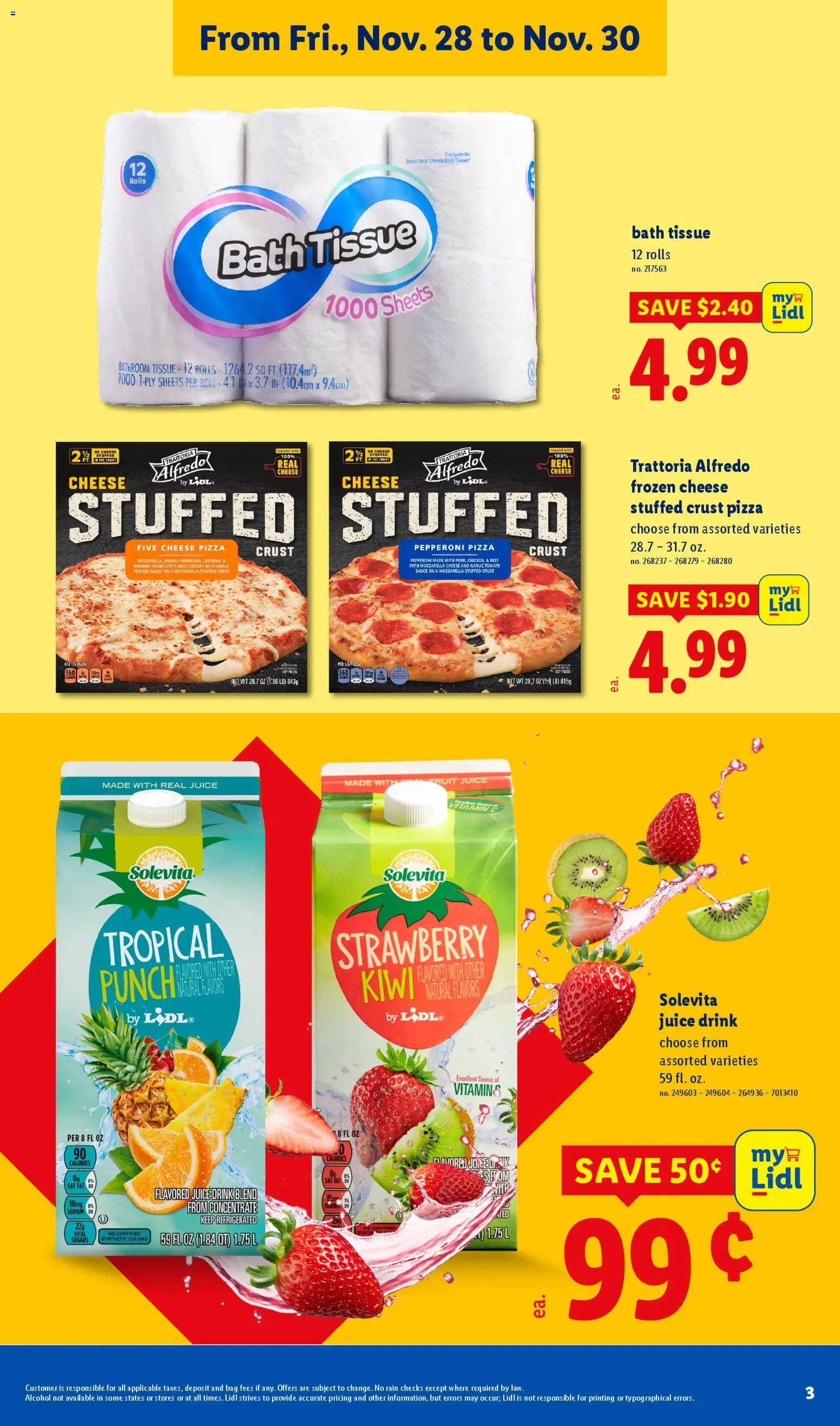 Lidl Black Friday - valid from 27.11.2025 | Page: 3 | Products: Milk, Beef, Kiwi, Sauce