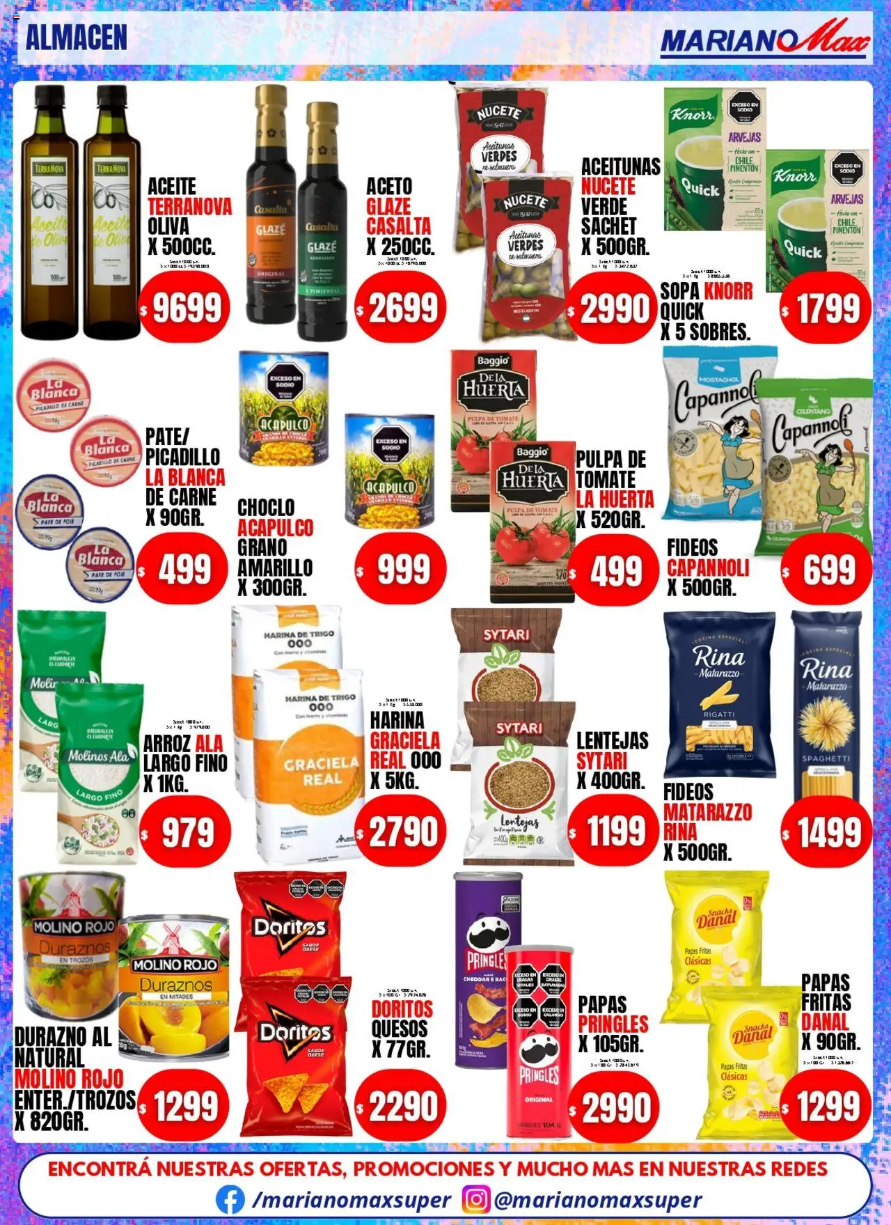 Mariano Max catálogo │ válido desde el 05.08.2025 | Página: 2 | Productos: Oliva, Paté, Fideos, Picadillo
