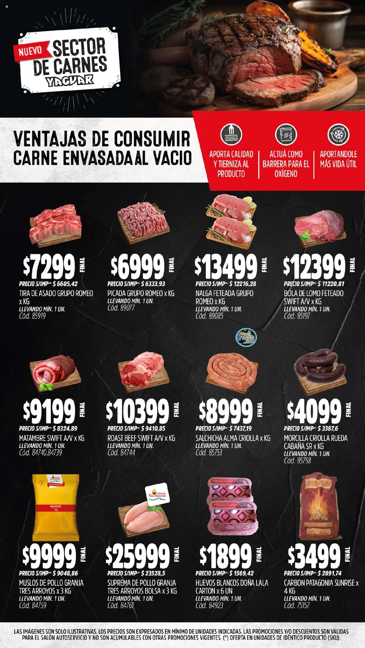 Yaguar catálogo │ válido desde el 25.08.2025 | Página: 5 | Productos: Bolsa, Pollo, Salchicha, Huevos