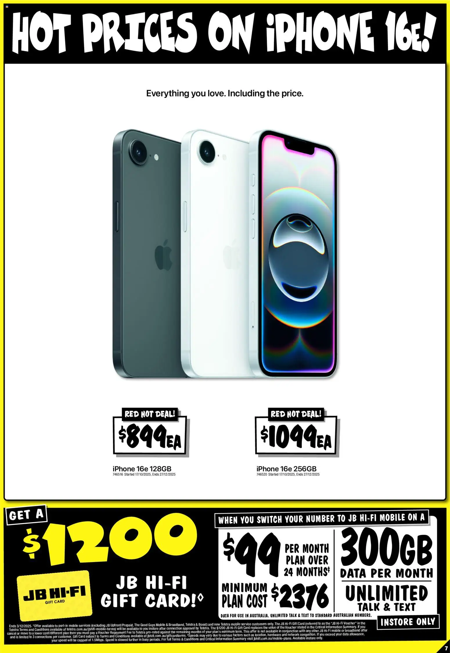 JB Hi-Fi catalogue - valid from 13.11.2025 | Page: 7 | Products: Iphone, Mobile