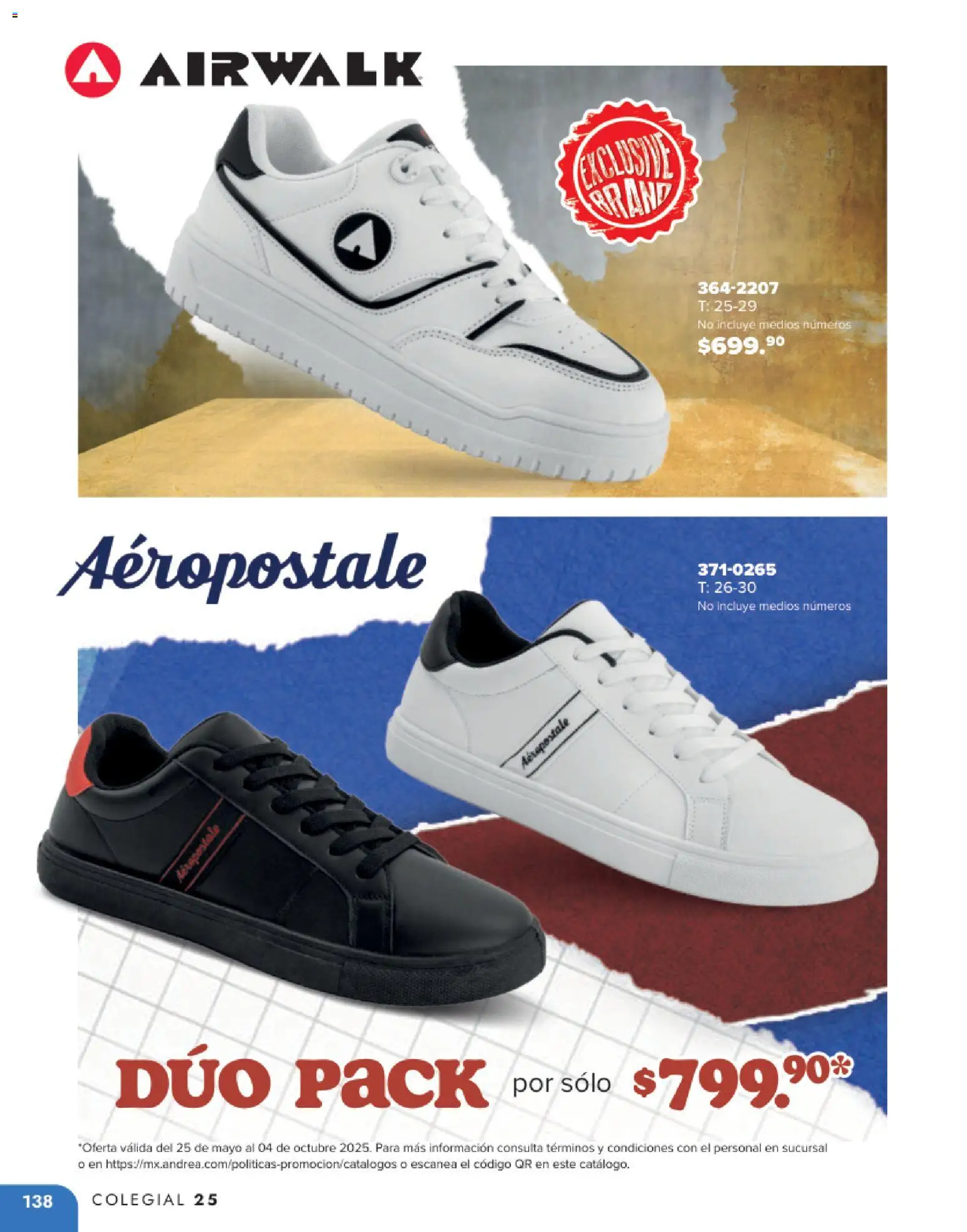 Nuevas ofertas de Andrea válidas en toda la República Mexicana desde el 25.05.2025. ¡Encuentra las mejores ofertas en Andrea catálogo Colegial ! | Página: 138