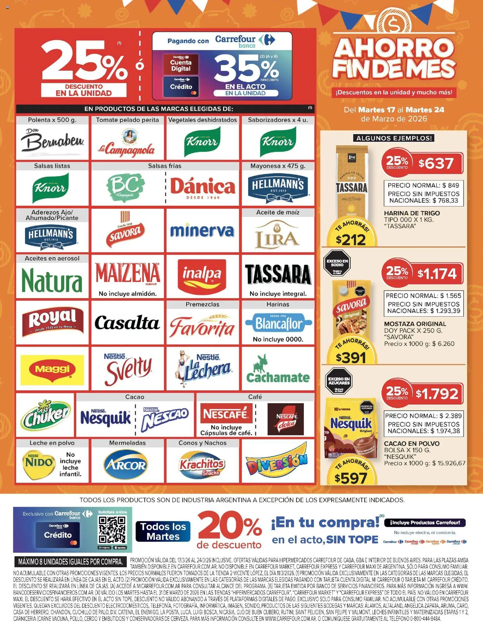 Carrefour ofertas │ válido desde el 17.03.2026 | Página: 9 | Productos: Teléfono, Banco, Mostaza, Café