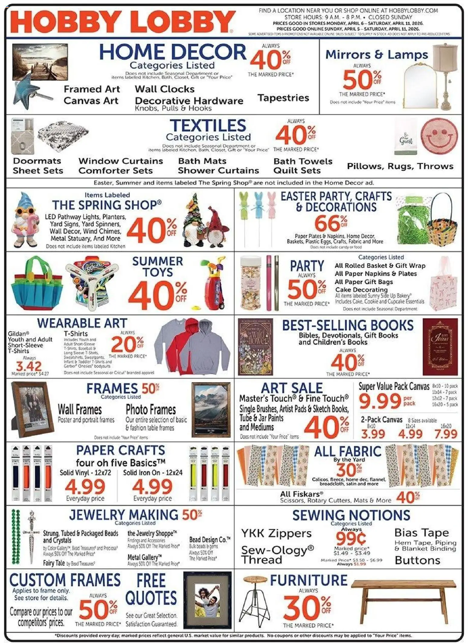Hobby Lobby Weekly Ad - valid from 05.04.2026 | Page: 1