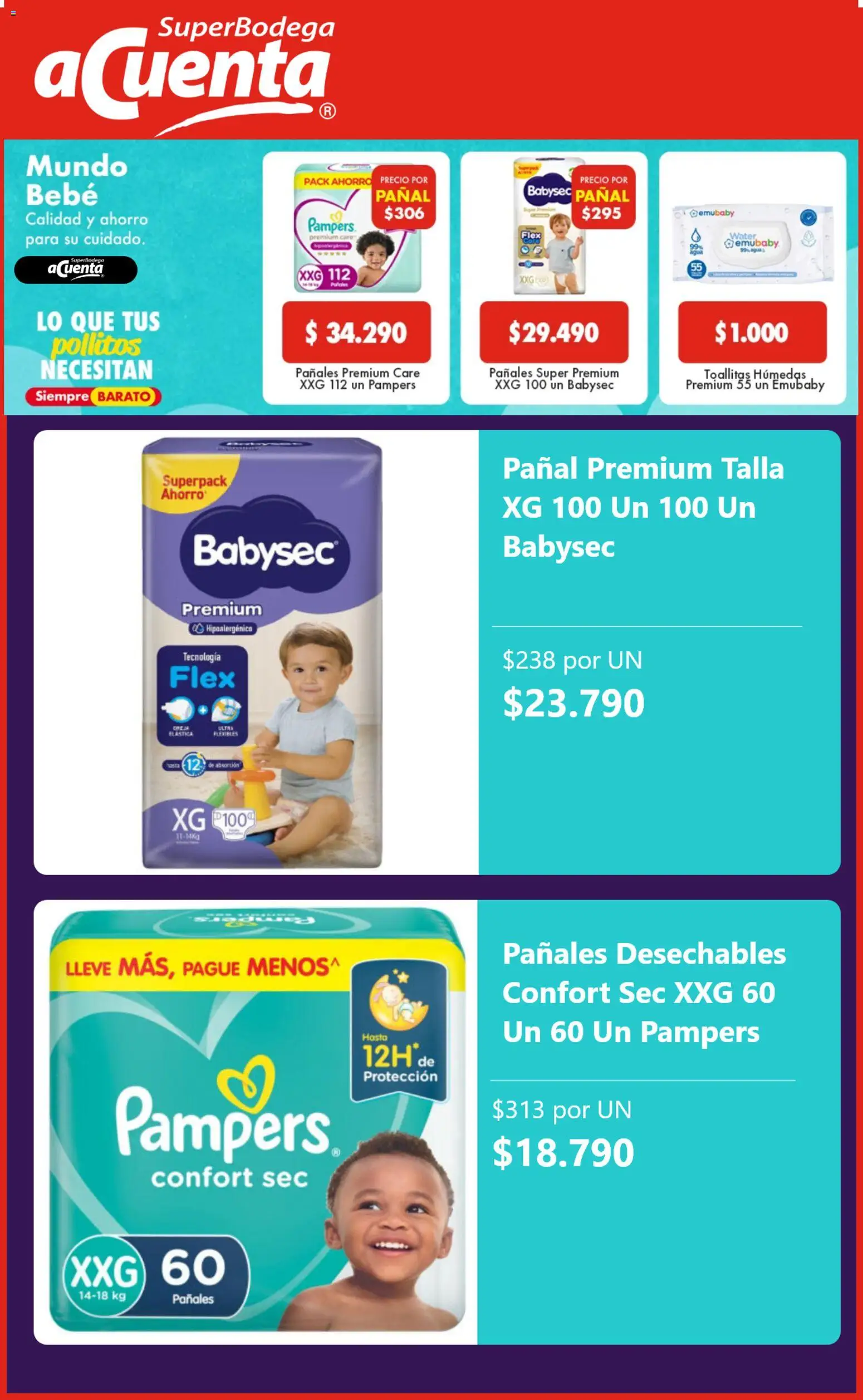 Super Bodega aCuenta ofertas  │ válido desde el 21.01.2026 | Página: 5 | Productos: Pañales, Toallitas húmedas