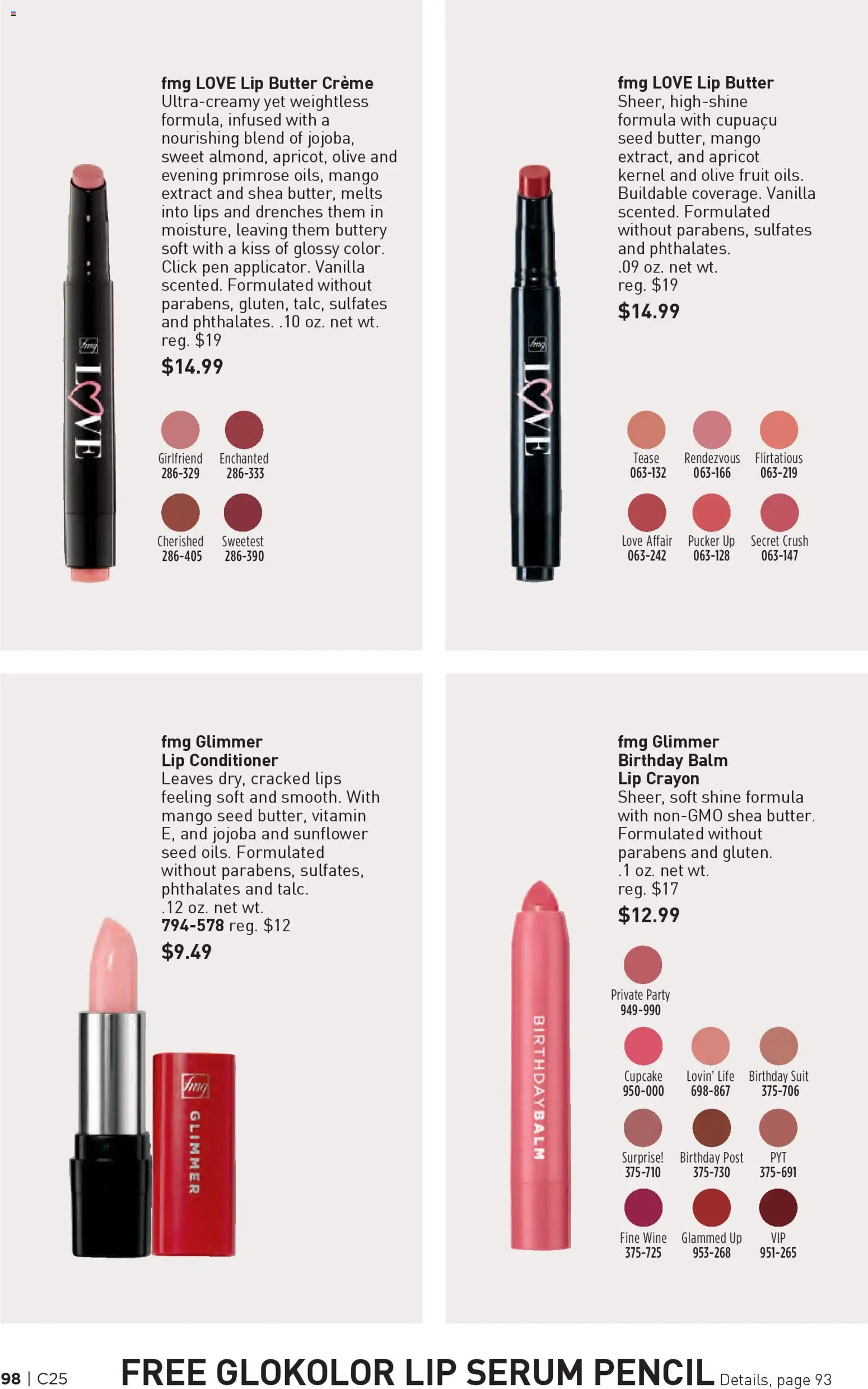 Avon Brochure - valid from 03.12.2025 | Page: 98 | Products: Pencil, Pen, Butter, Cupcake