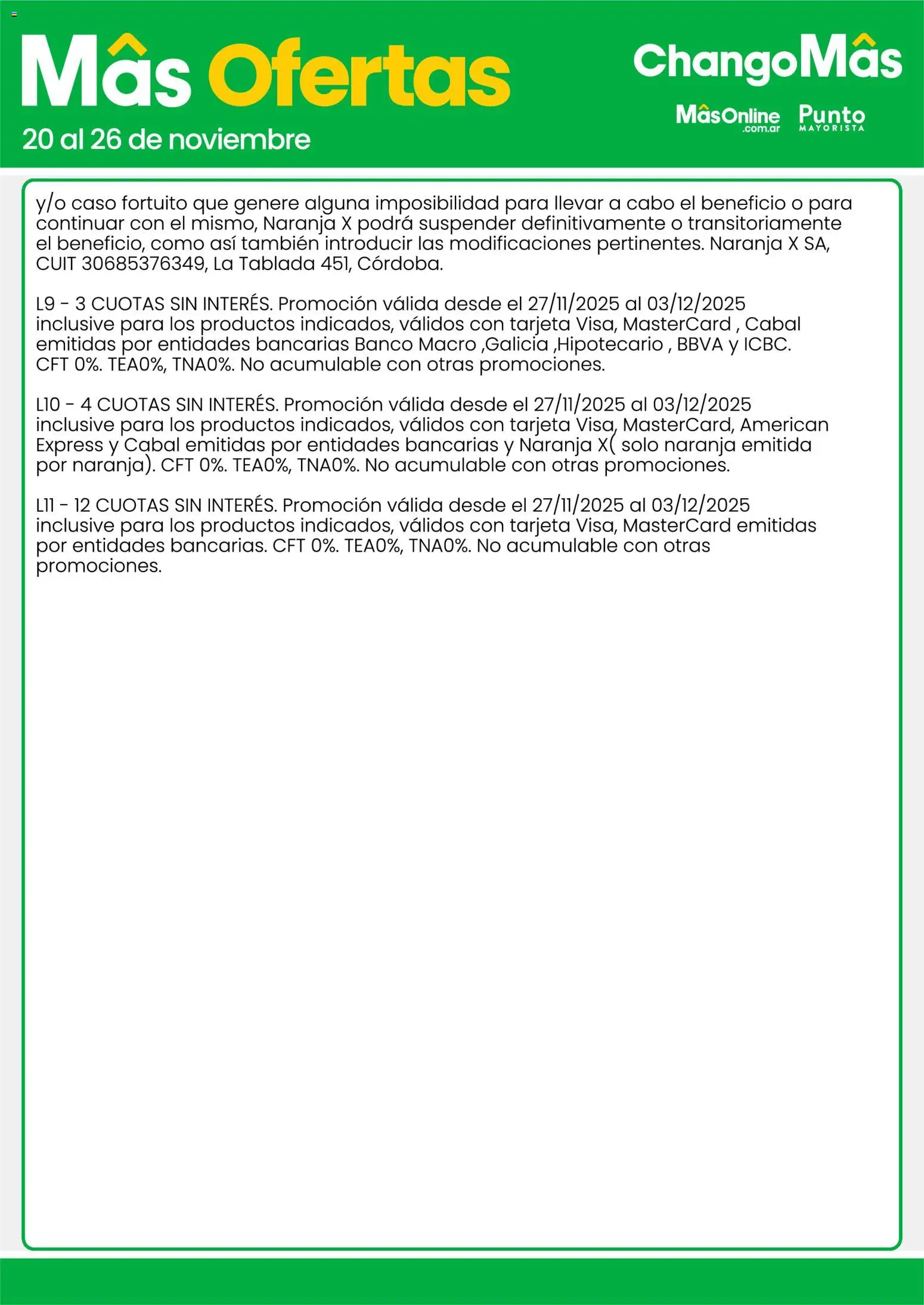 Changomas ofertas │ válido desde el 27.11.2025 | Página: 19