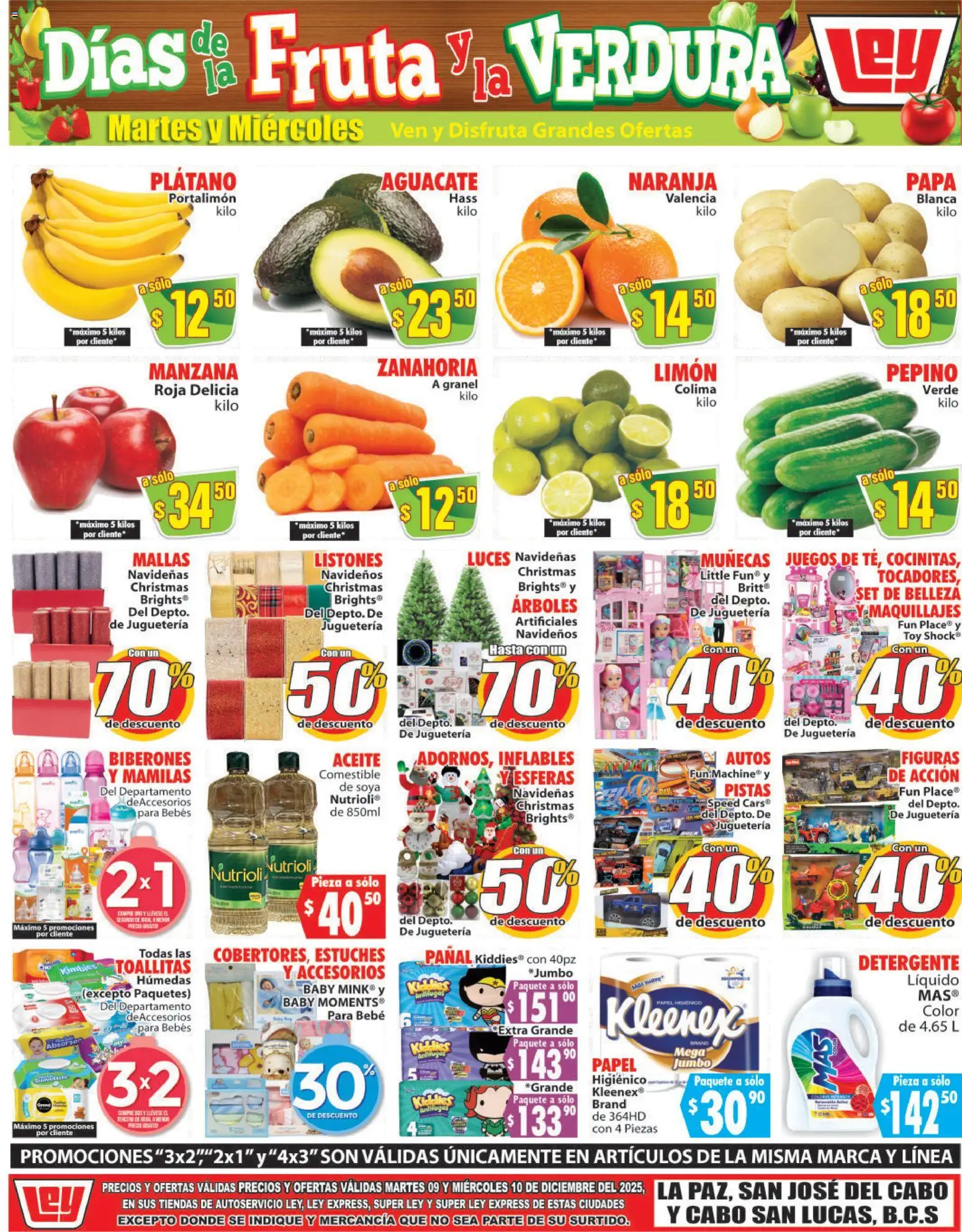 Nuevas ofertas de Casa Ley válidas en toda la República Mexicana desde el 09.12.2025. ¡Encuentra las mejores ofertas en Casa Ley folleto Autoservicio! | Página: 2 | Productos: Plátano, Limón, Aceite, Mallas