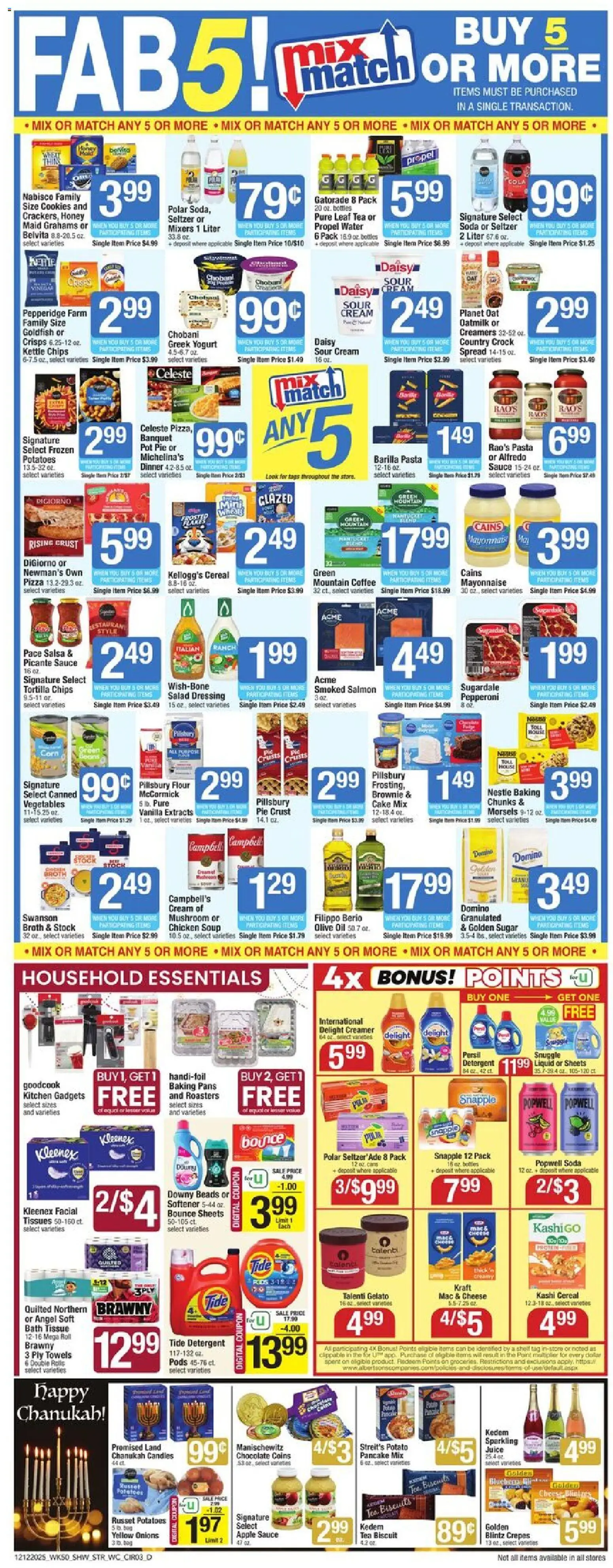 Star Market Weekly Ad - valid from 12.12.2025 | Page: 3 | Products: Cheese, Juice, Detergent, Pasta