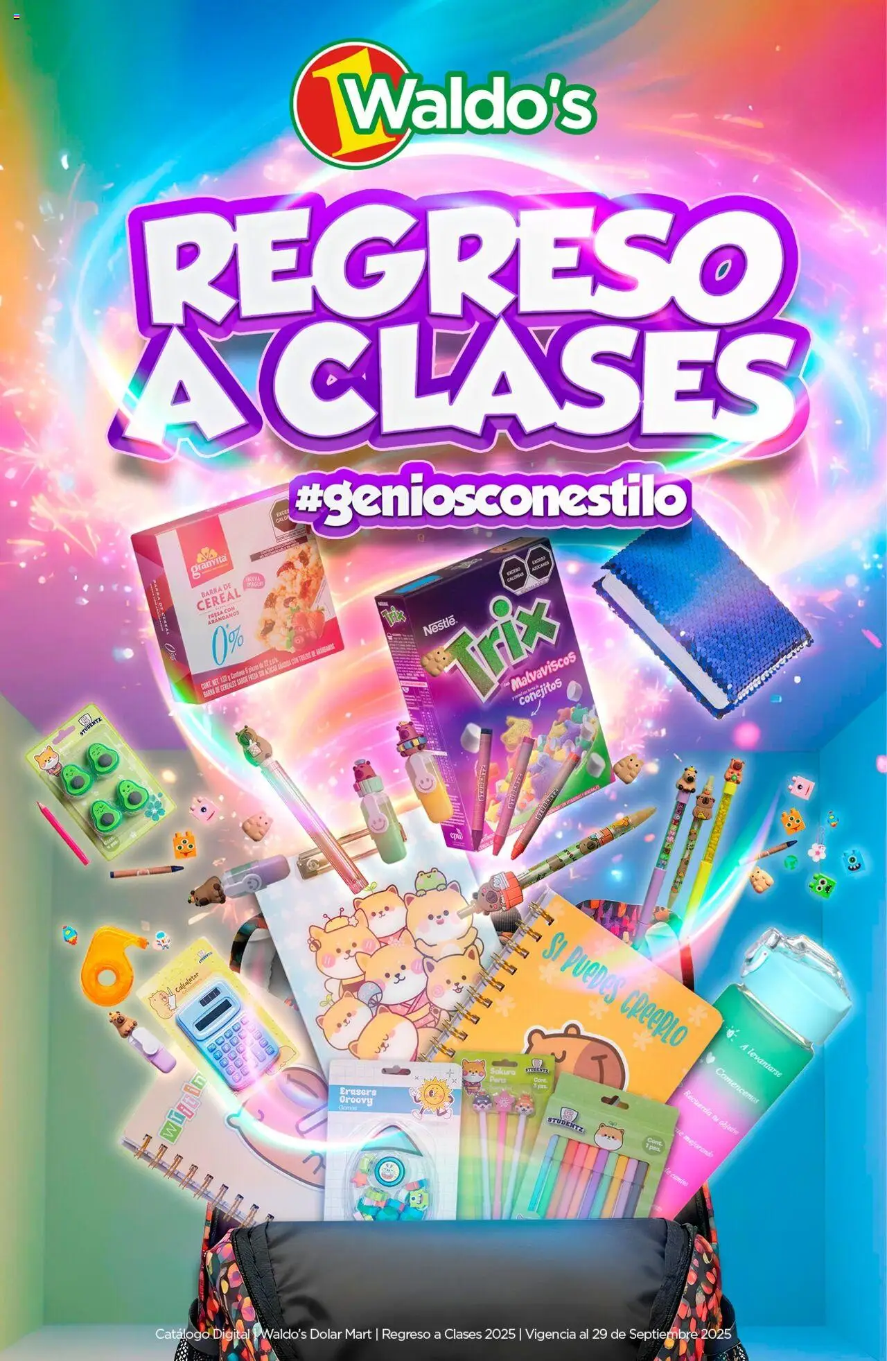 Nuevas ofertas de Waldo's válidas en toda la República Mexicana desde el 15.08.2025. ¡Encuentra las mejores ofertas en Waldo's - Catálogo Regresa a Clases con Estilo! | Página: 1 | Productos: Fresa, Azúcar, Barra, Té
