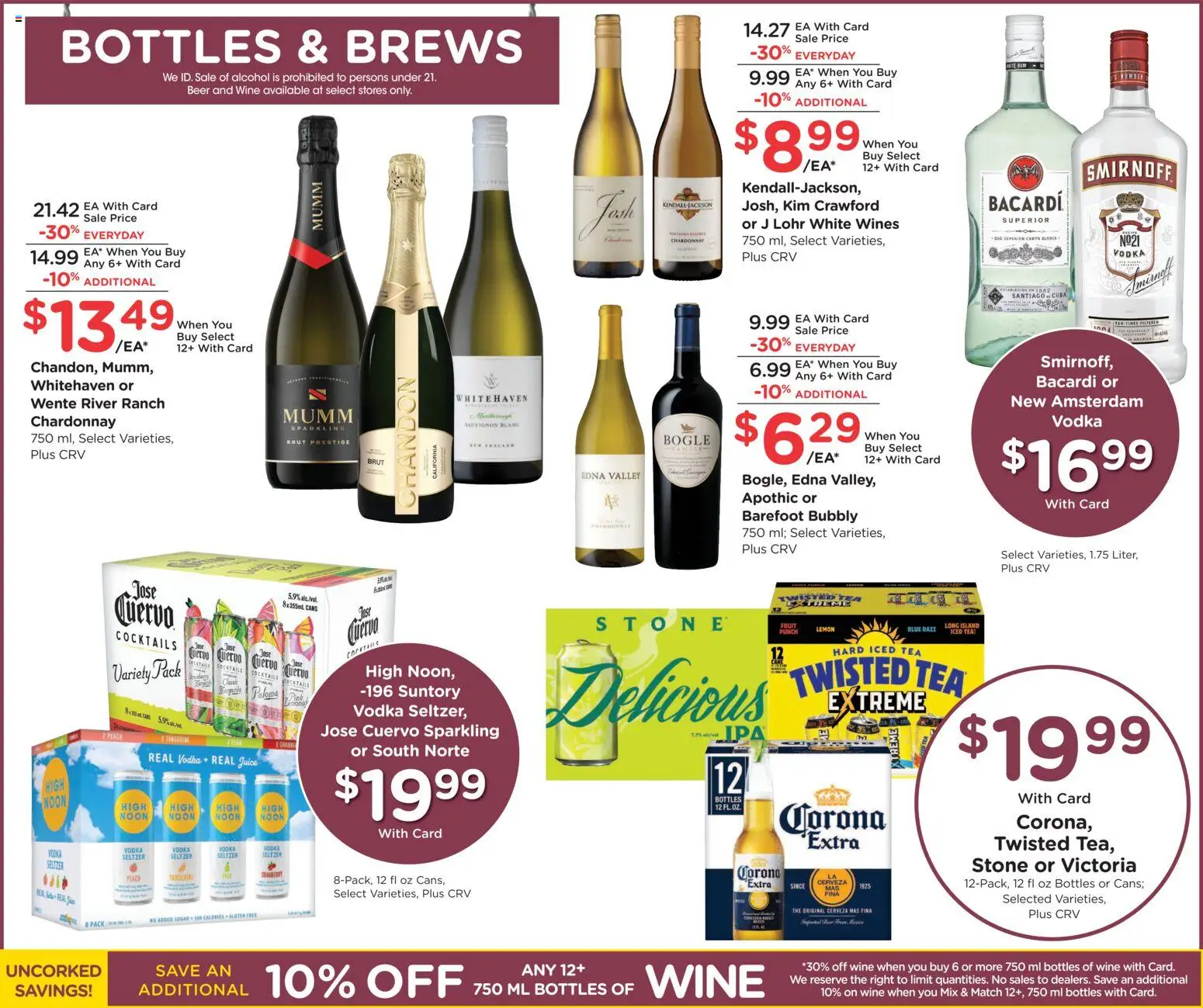 Ralphs Weekly Ad - valid from 01.04.2026 | Page: 13 | Products: Wine, Beer, Tea, Vodka