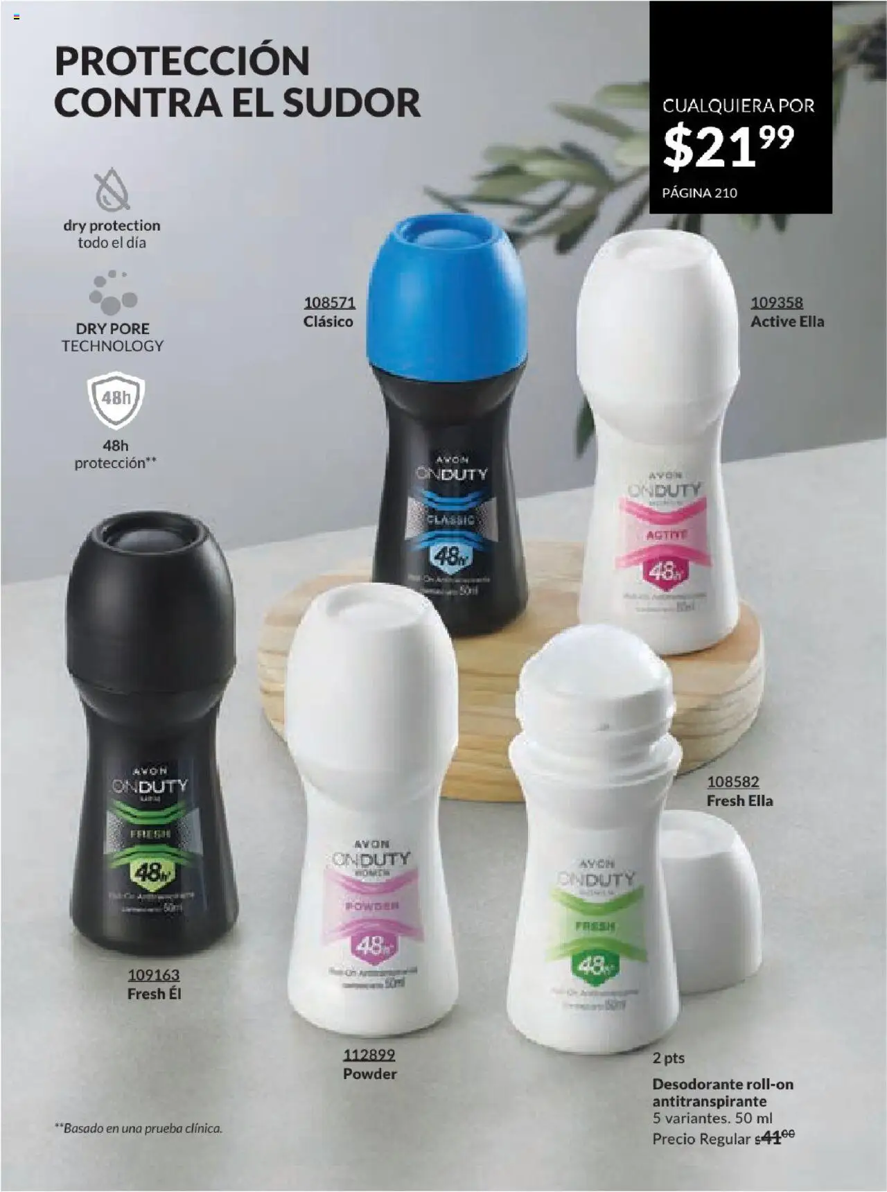 Nuevas ofertas de AVON válidas en toda la República Mexicana desde el 17.03.2025. ¡Encuentra las mejores ofertas en AVON campaña 7 2025! | Página: 210 | Productos: Desodorante, Antitranspirante