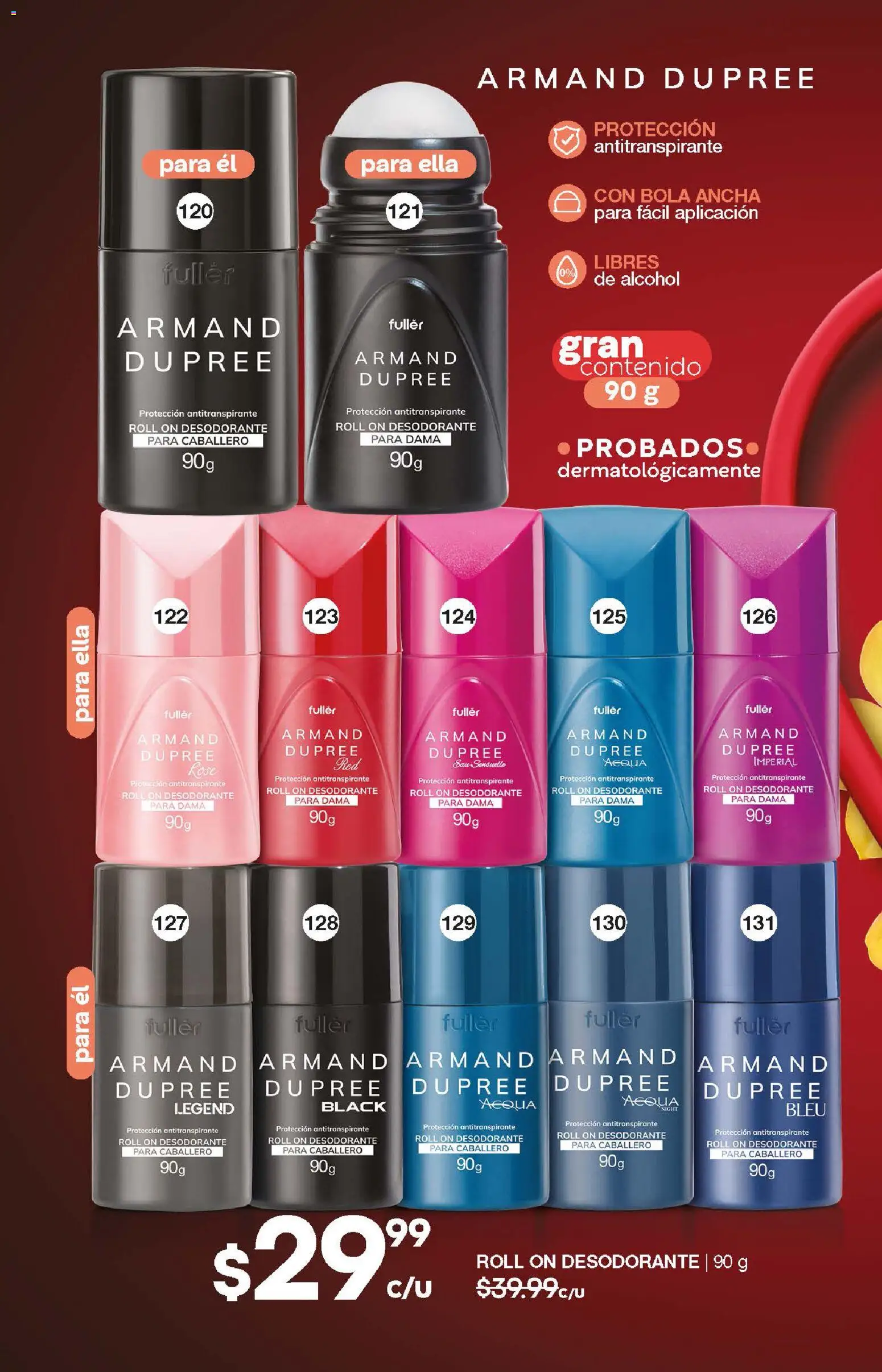 Nuevas ofertas de Fuller válidas en toda la República Mexicana desde el 24.12.2025. ¡Encuentra las mejores ofertas en Fuller campaña 19 2026! | Página: 52 | Productos: Desodorante, Antitranspirante