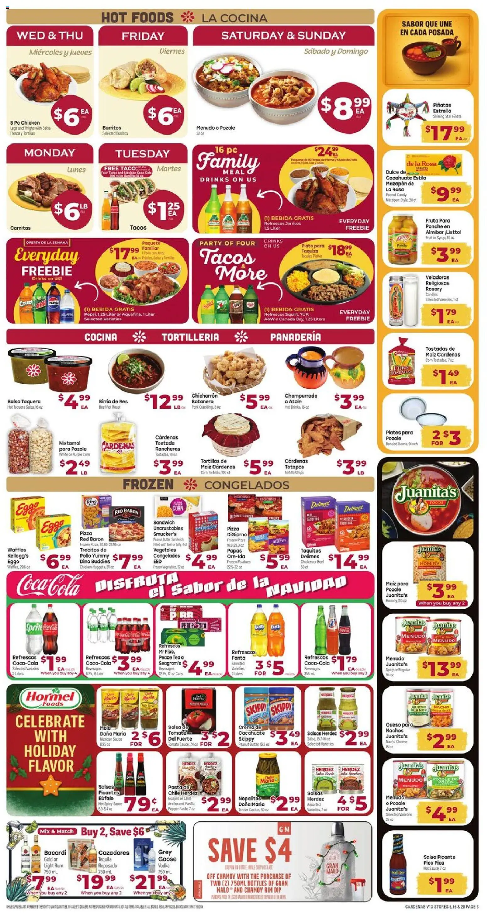 Cardenas Weekly Ad - valid from 17.12.2025 | Page: 3 | Products: Corn, Pizza, Candies, Pepper