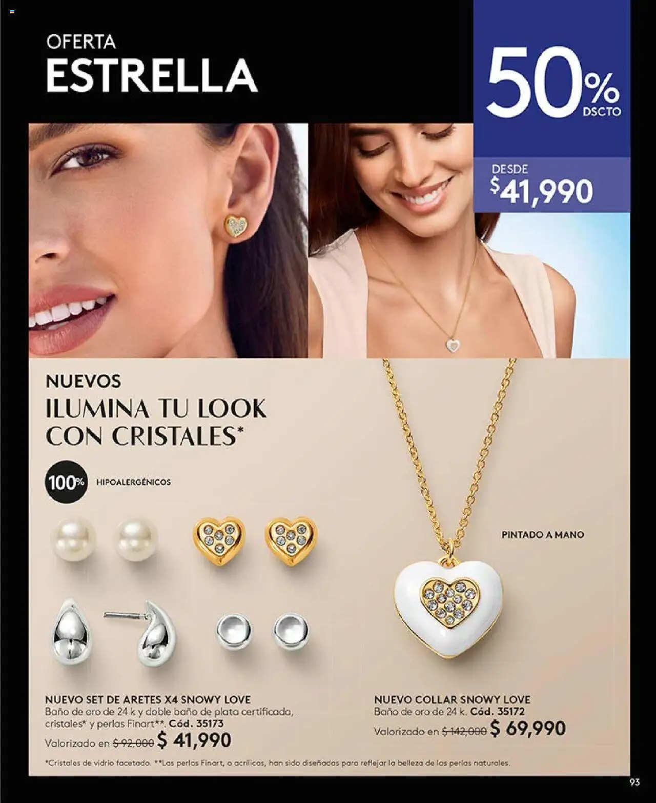 Ésika revista - valida desde el 09.07.2025 | Página: 93 | Productos: Aretes, Baño, Collar