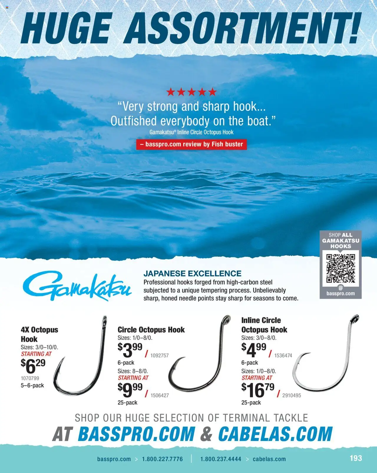 Cabela's Saltwater Specialist 25 - valid from 01.01.2025 | Page: 193 | Products: Hook, Fish, Terminal Tackle