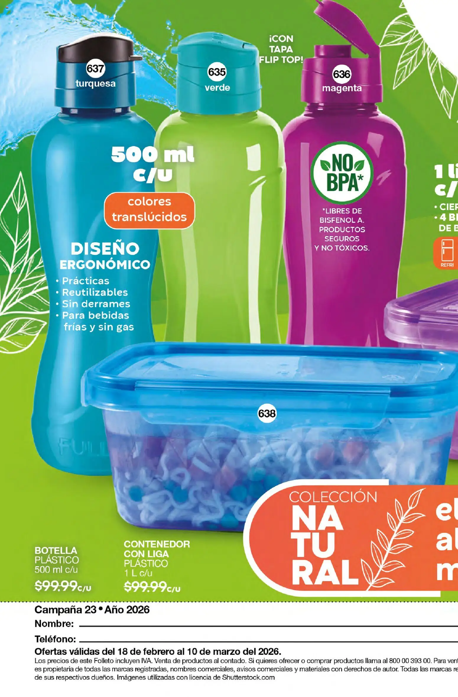 Nuevas ofertas de Fuller válidas en toda la República Mexicana desde el 18.02.2026. ¡Encuentra las mejores ofertas en Fuller campaña 23 2026! | Página: 216 | Productos: Contenedor, Top, Liga, Campana