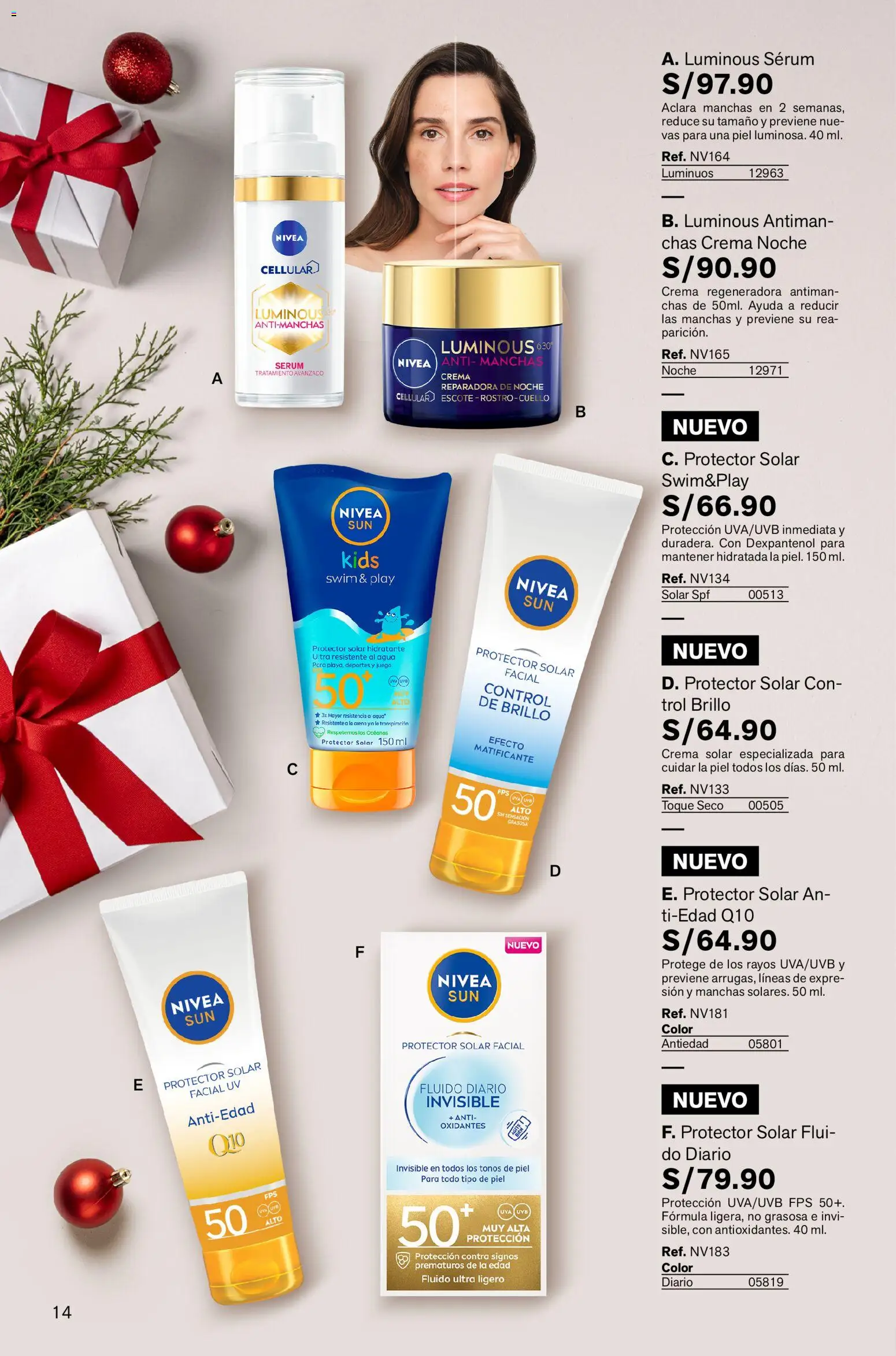 Catálogo Leonisa válido desde 13.11.2025 | Página: 14 | Productos: Protector solar, Crema, Juego