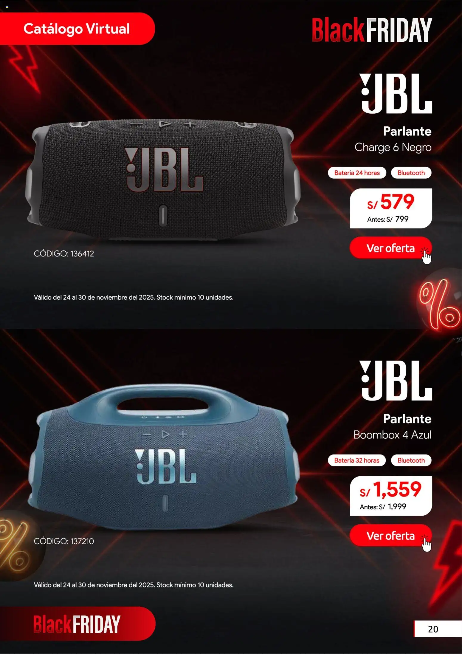 Catálogo Hiraoka válido desde 24.11.2025 | Página: 21 | Productos: Batería, Parlante