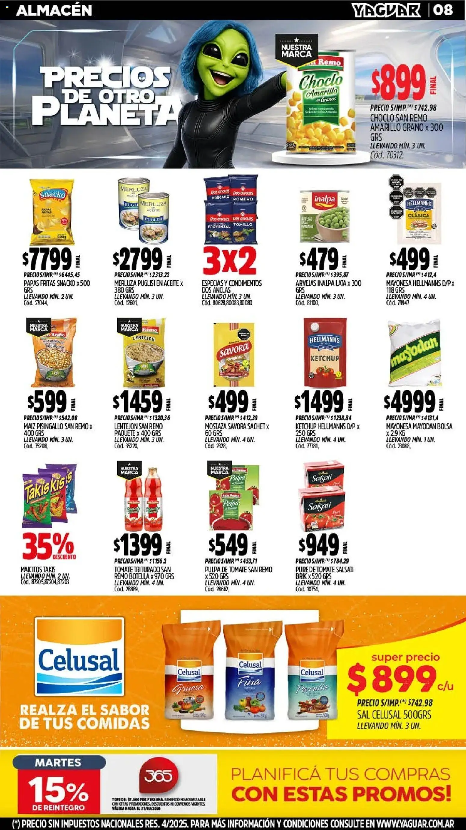 Yaguar - Oferta Semanal Salta │ válido desde el 09.03.2026 | Página: 8 | Productos: Botella, Aceite, Pure de Tomate, Provenzal