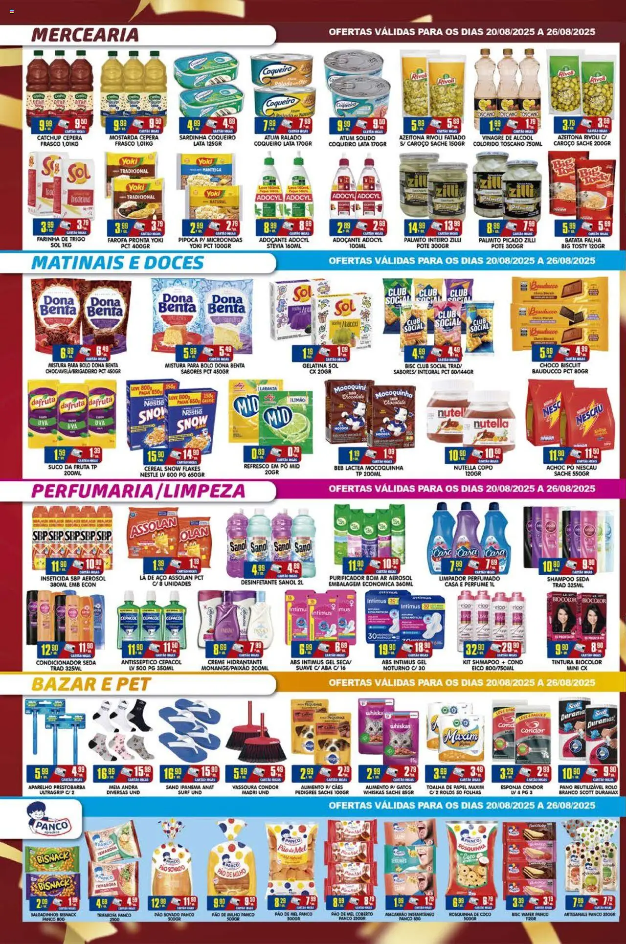 Higa's Supermercado Folheto - válido de 20.08.2025 | Página: 2 | Produtos: Palmito, Purificador, Mel, Pipoca
