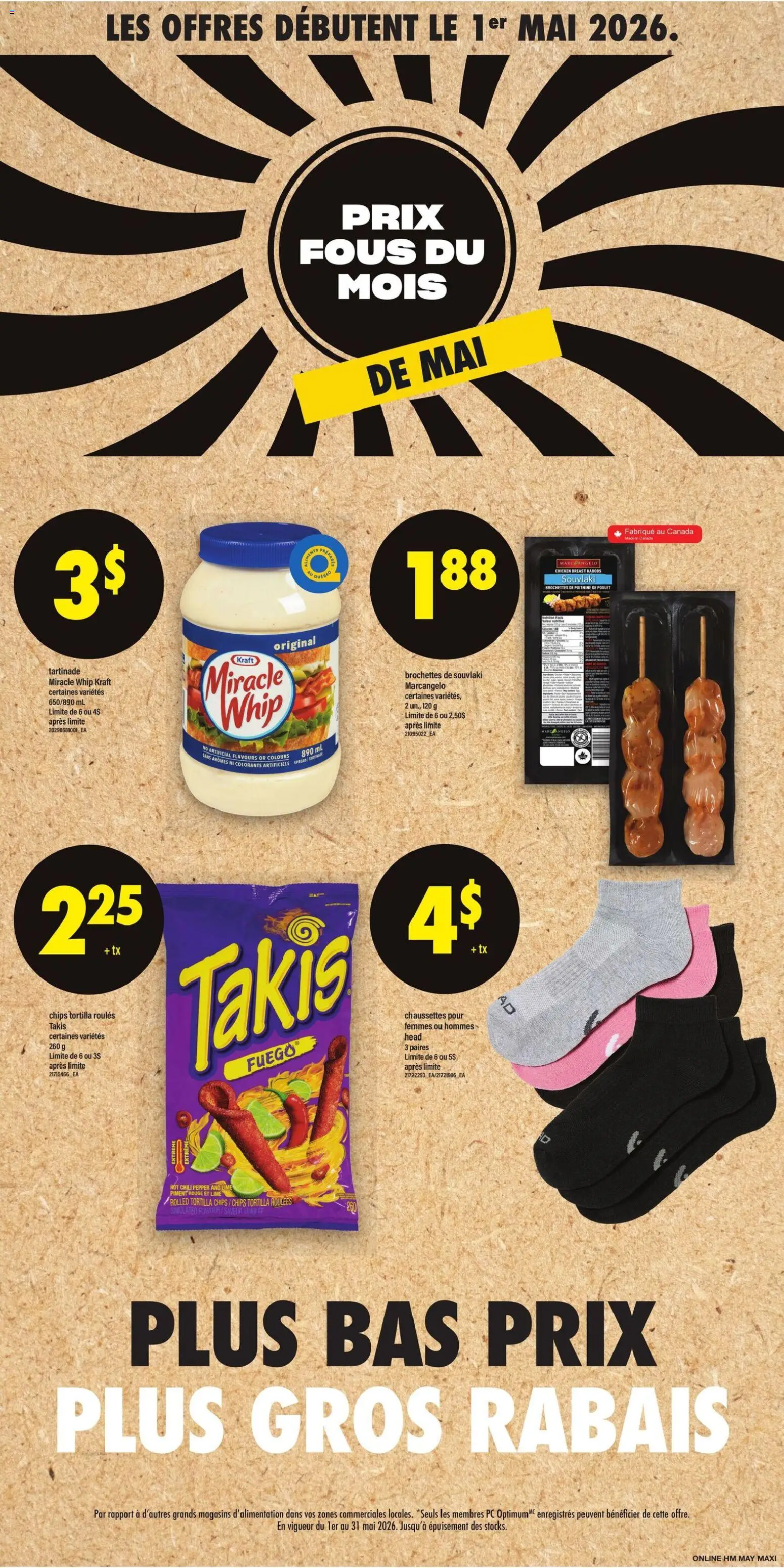 Maxi flyer valid from 30.04.2026 | Page: 4 | Products: Chips, PC, Chicken