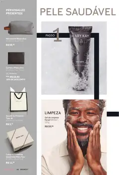 Mary Kay - Catálogo Novembro/Dezembro 2025 - Pré-Visualização do folheto da loja Mary Kay, válido de 01.11.2025 | Página: 46 | Produtos: Necessaire, Caixa, Gel de limpeza, Carteira