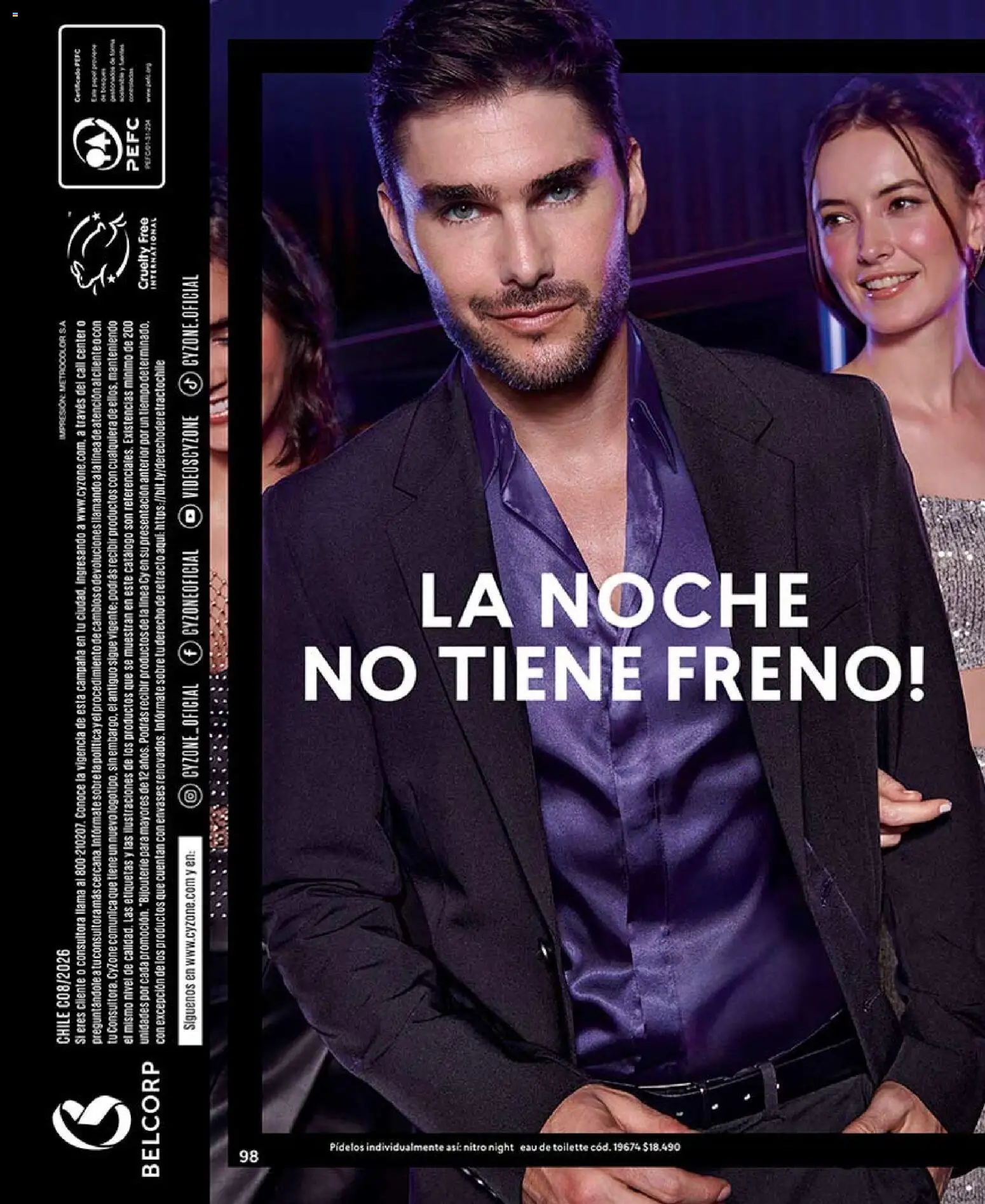 Catálogo CyZone Campaña 8 │ válido desde el 29.04.2026 | Página: 98 | Productos: Eau de toilette, Sobre, Campana