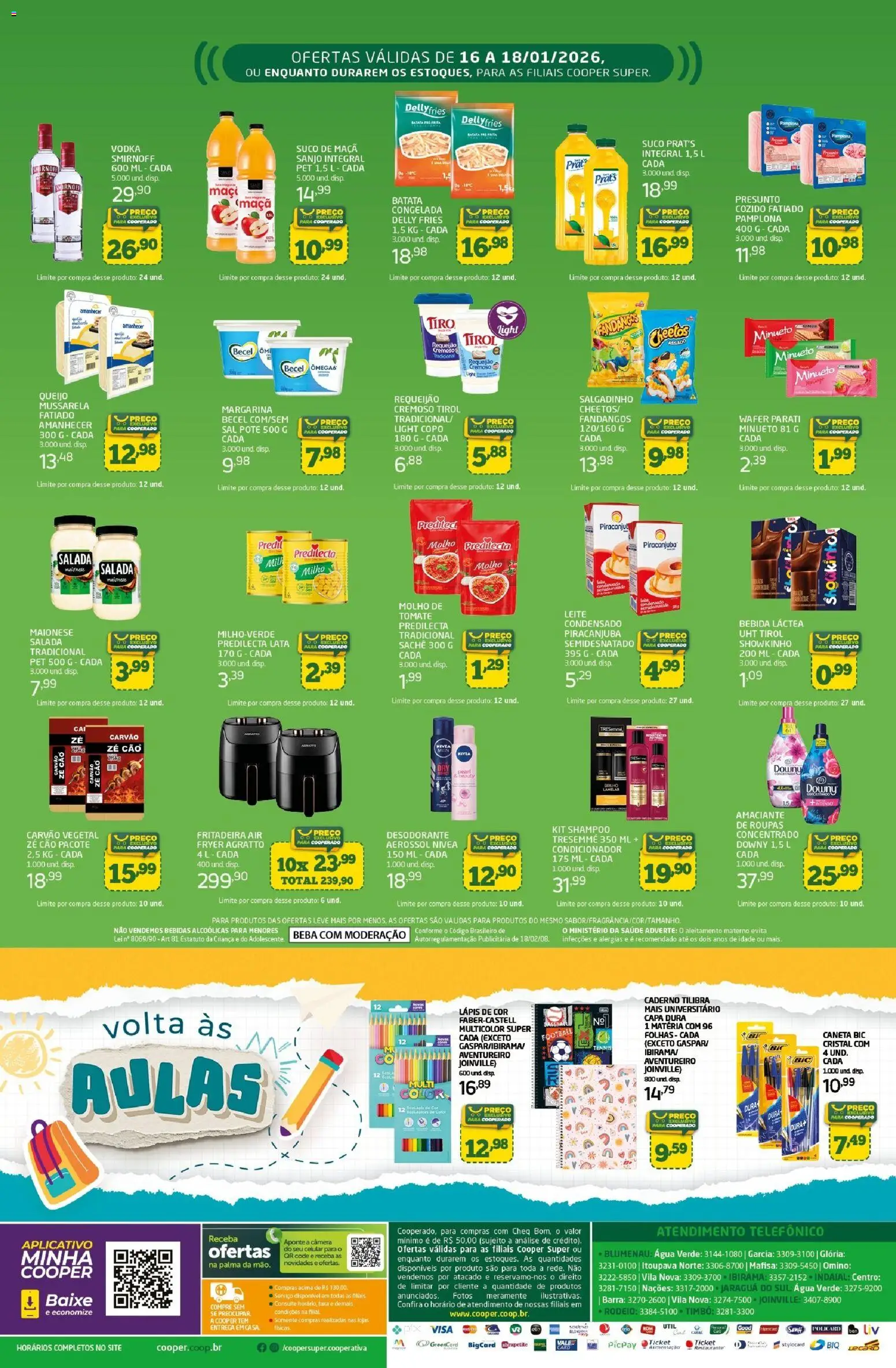 Cooper Folheto - válido de 16.01.2026 | Página: 2 | Produtos: Condicionador, Lápis de cor, Suco, Roupas