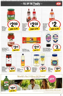 Preview of IGA Catalogue NSW - valid from 22.10.2025 | Page: 20 | Products: Pasta, Olive oil, Mayonnaise, Chilli