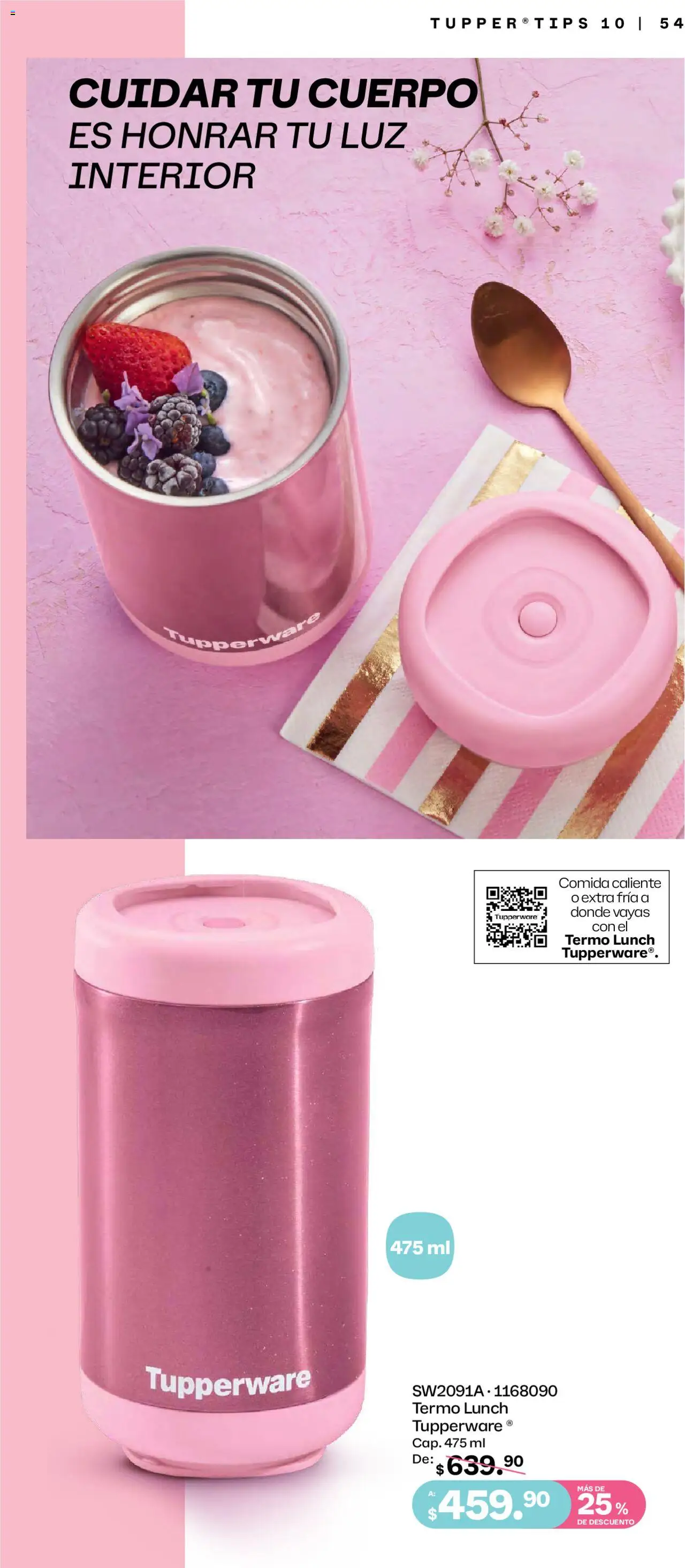Nuevas ofertas de Tupperware válidas en toda la República Mexicana desde el 08.09.2025. ¡Encuentra las mejores ofertas en Tupperware - Catálogo! | Página: 54 | Productos: Tupper, Termo