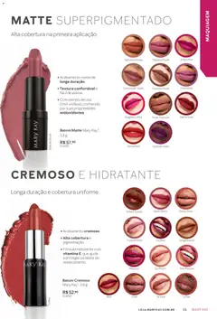 Mary Kay - Catálogo Novembro/Dezembro 2025 - Pré-Visualização do folheto da loja Mary Kay, válido de 01.11.2025 | Página: 31 | Produtos: Maquiagem, Batom