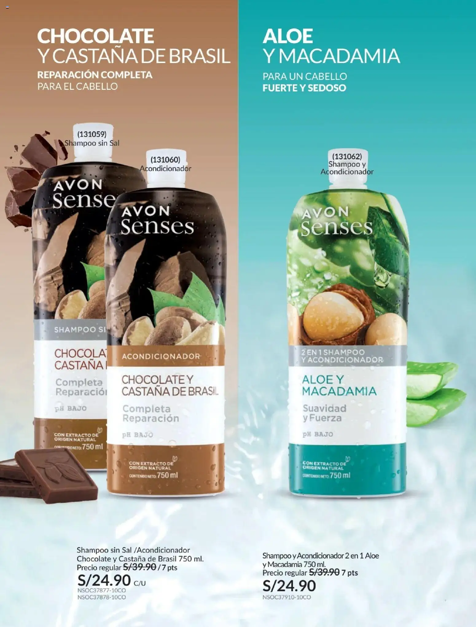 Catálogo Avon válido desde 01.01.2026 | Página: 162 | Productos: Shampoo, Acondicionador, Chocolate