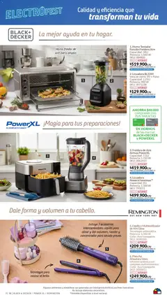 Homecenter  Promociones -  Vista previa de la revista de la tienda Homecenter valido desde el 06.04.2026 | Página: 10 | Productos: Plancha, Freidora de aire, Horno, Brillo