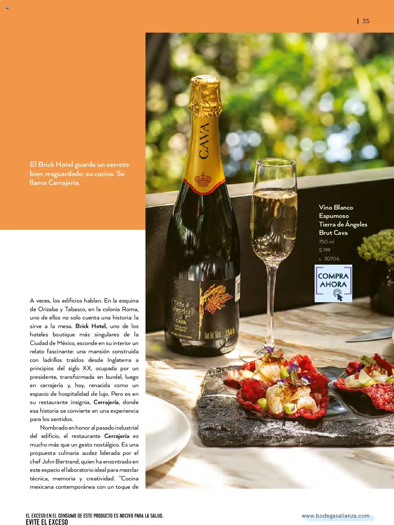 Nuevas ofertas de Bodegas Alianza válidas en toda la República Mexicana desde el 01.07.2025. ¡Encuentra las mejores ofertas en Bodegas Alianza catálogo Cava Morada! | Página: 37 | Productos: Cava, Cocina, Vino
