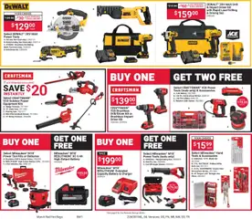 Preview of ACE Hardware weekly ads valid from 01.03.2026 | Page: 4 | Products: Battery, Reciprocating Saw, Circular Saw, Charger