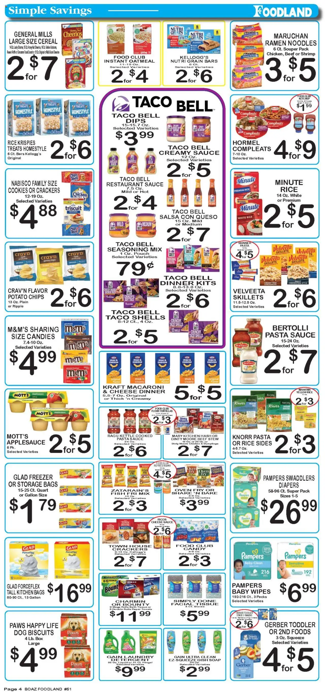 Foodland Weekly Ad - valid from 12.08.2025 | Page: 4 | Products: Butter, Chips, Cookies, Oven