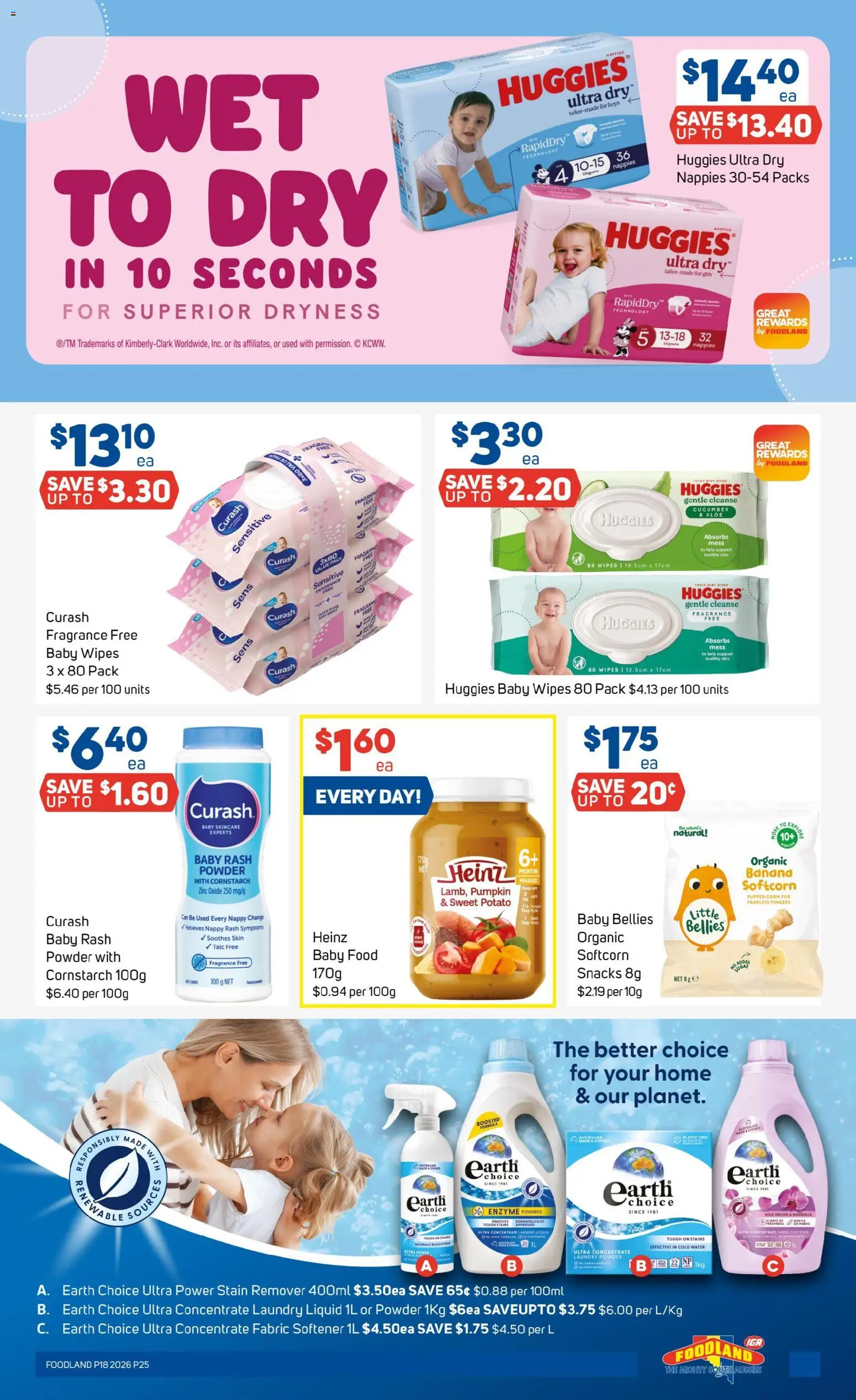 Foodland catalogue - valid from 29.04.2026 | Page: 25 | Products: Powder, Fabric softener, Stain remover, Zinc
