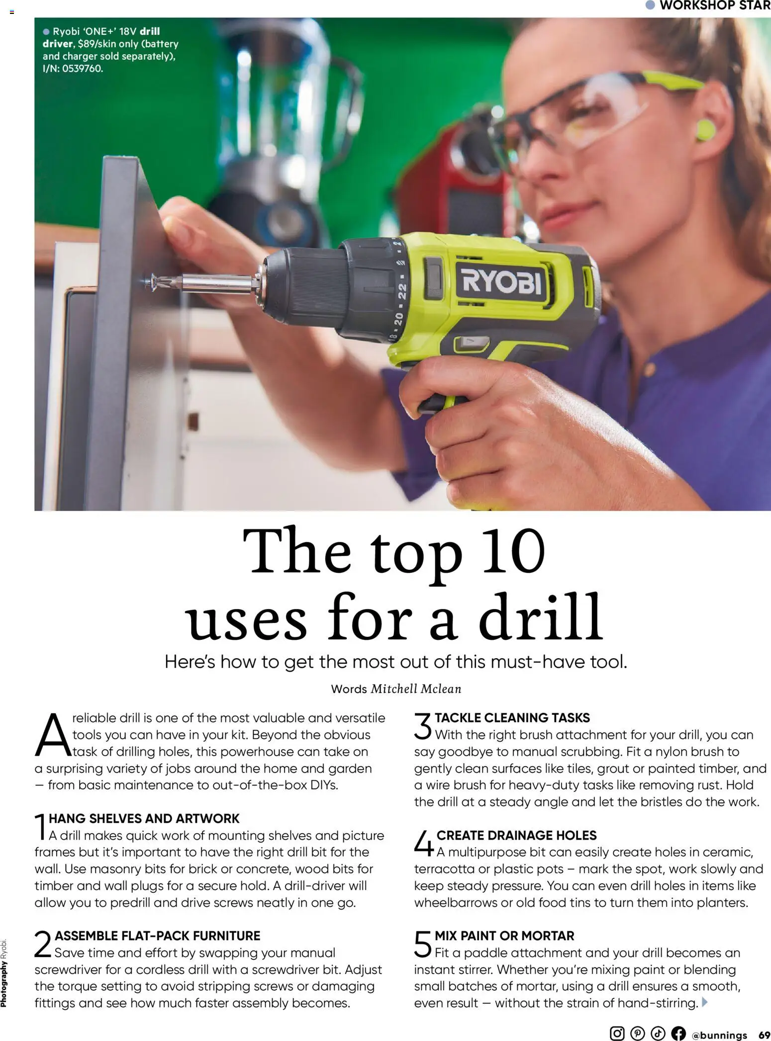 Bunnings Warehouse catalogue - valid from 01.02.2026 | Page: 69 | Products: Battery, Picture, Wood, Tools